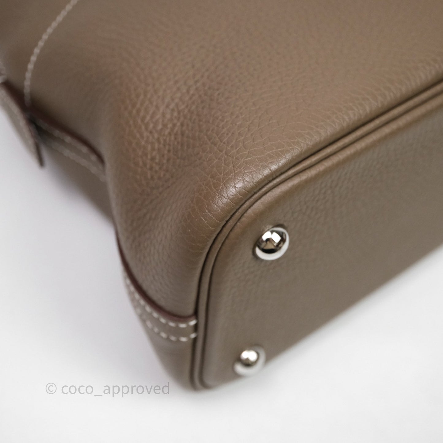 Hermès Bolide 31 Etoupe Evercolor Clemence Palladium Hardware