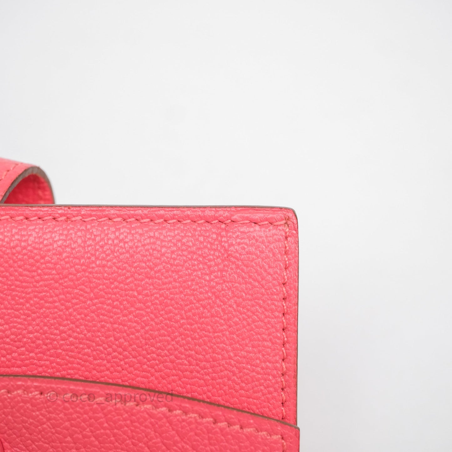 Hermès Bearn Mini Wallet Rose Lipstick U5 Chevre Mysore Gold Hardware