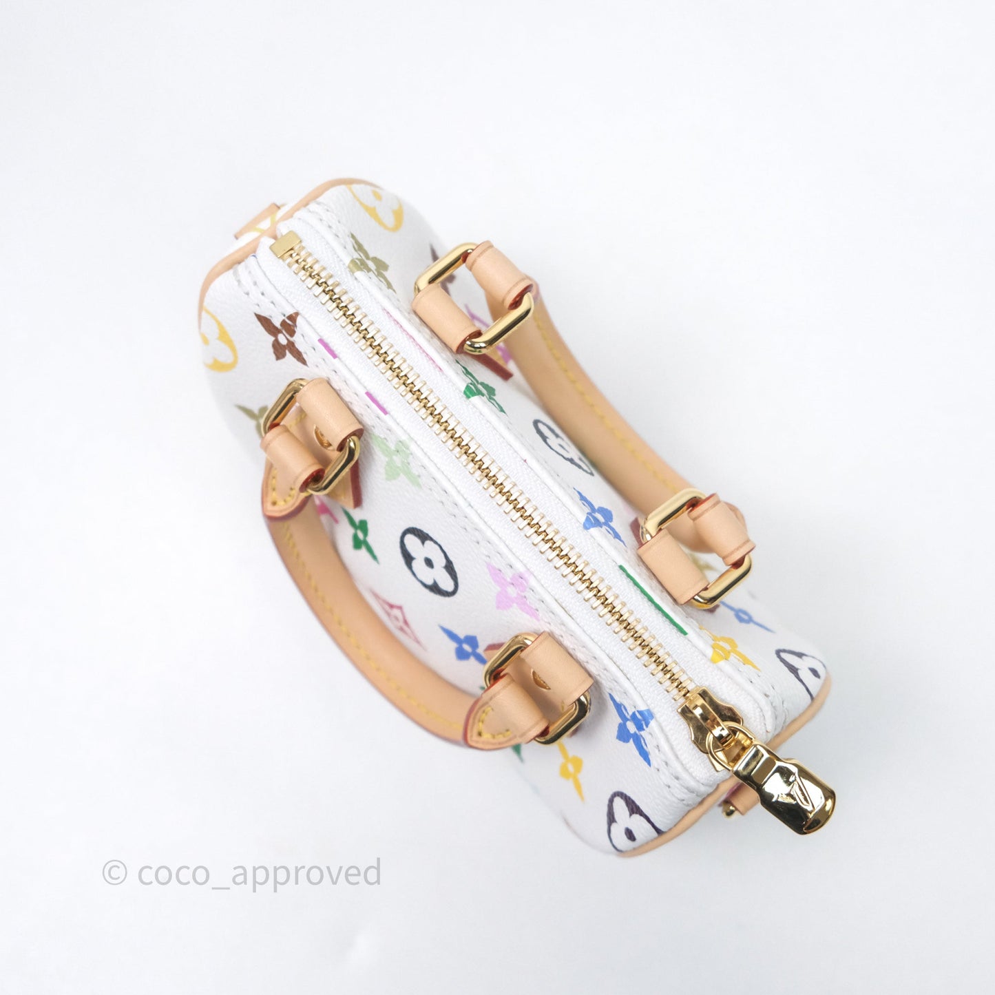 LV x TM Speedy Nano Speedy Multicolore Blanc Monogram Canvas