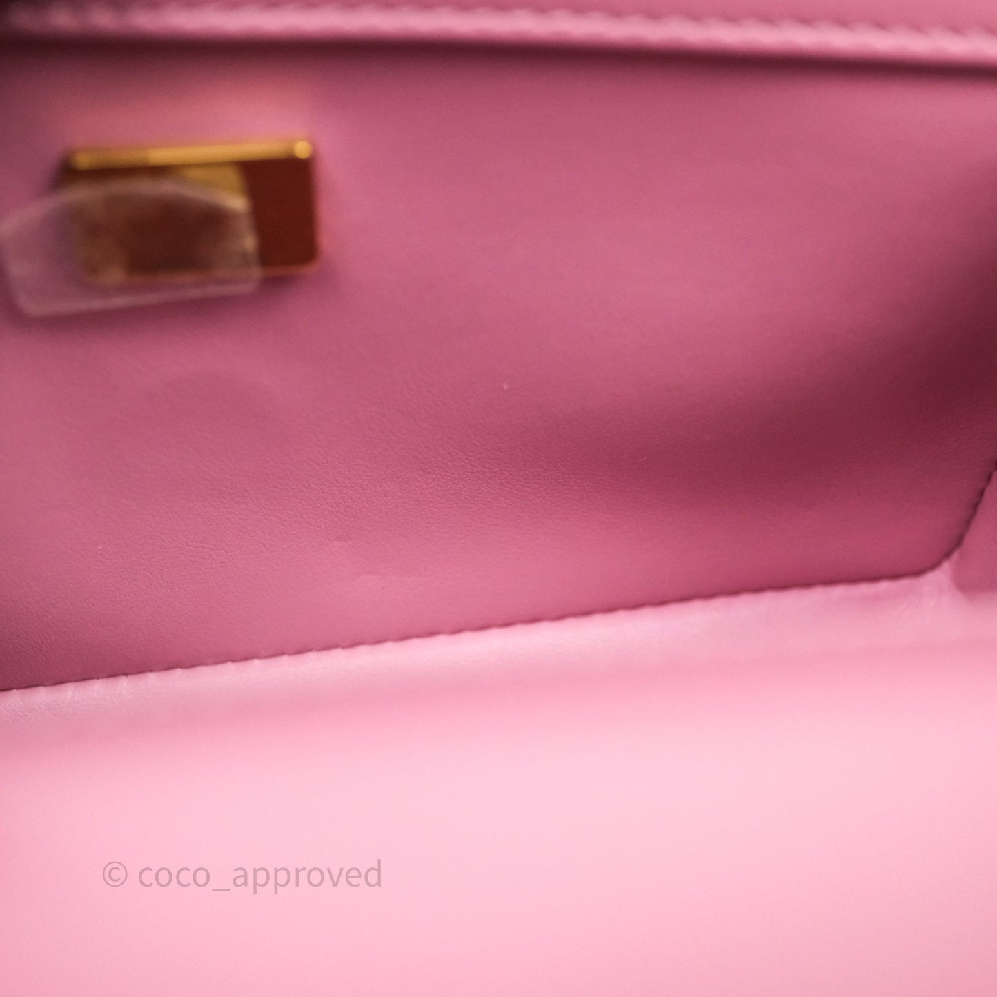 Chanel Quilted Mini Perfect Fit Adjustable Pink Calfskin Gold Hardware