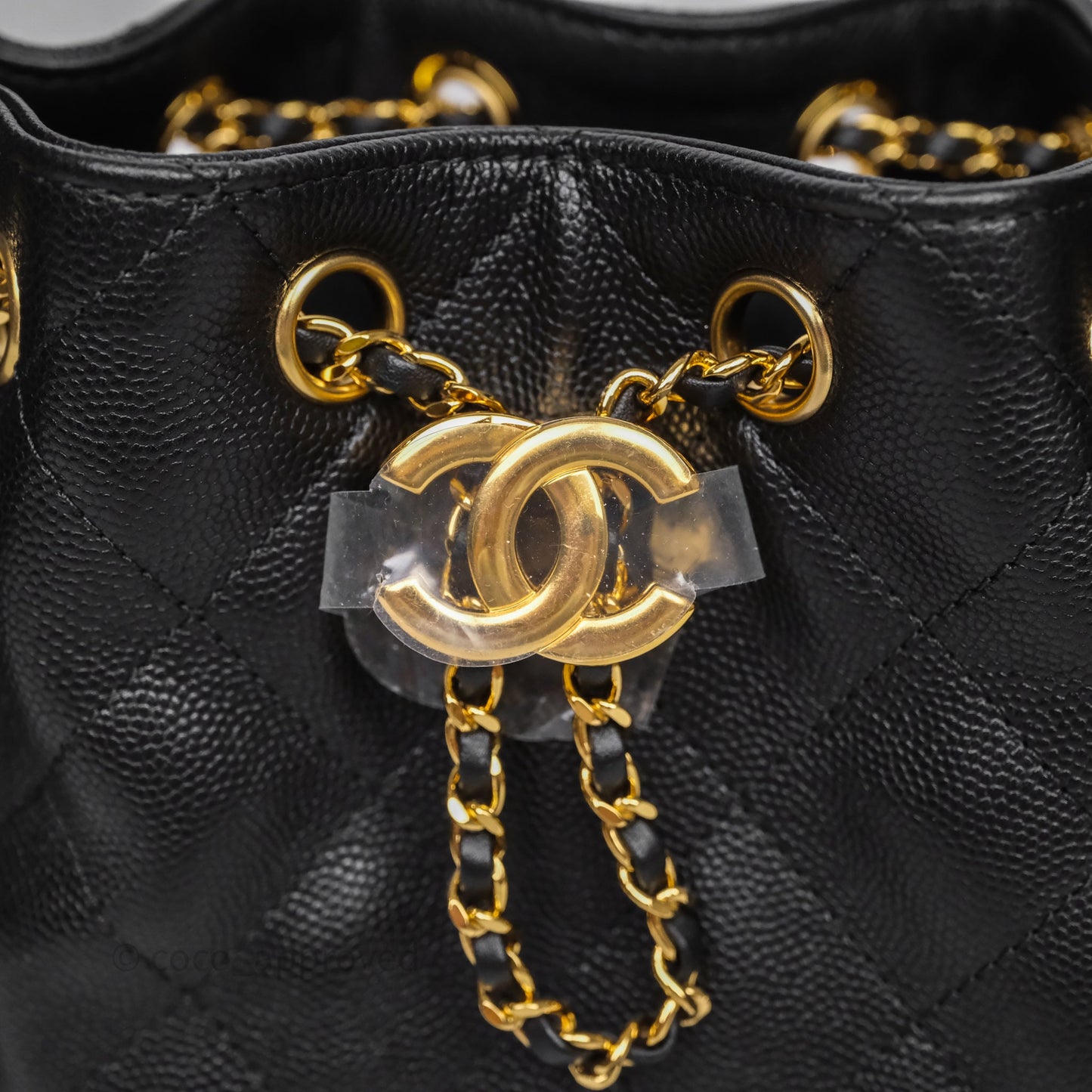 Chanel 25 Mini Bag Black Caviar Gold Hardware