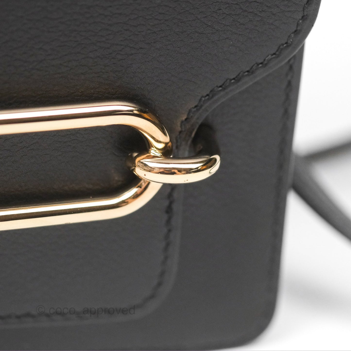 Hermès Roulis Mini 18 Black Noir 89 Veau Evergrain Permabrass Hardware