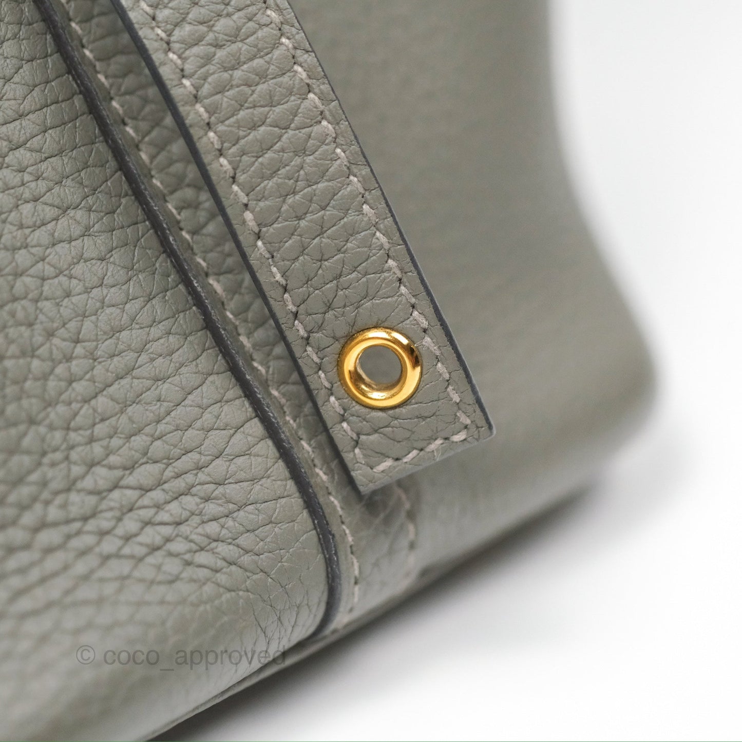 Hermès Picotin Lock 18 Gris Meyer 0L Taurillon Clemence Gold Hardware