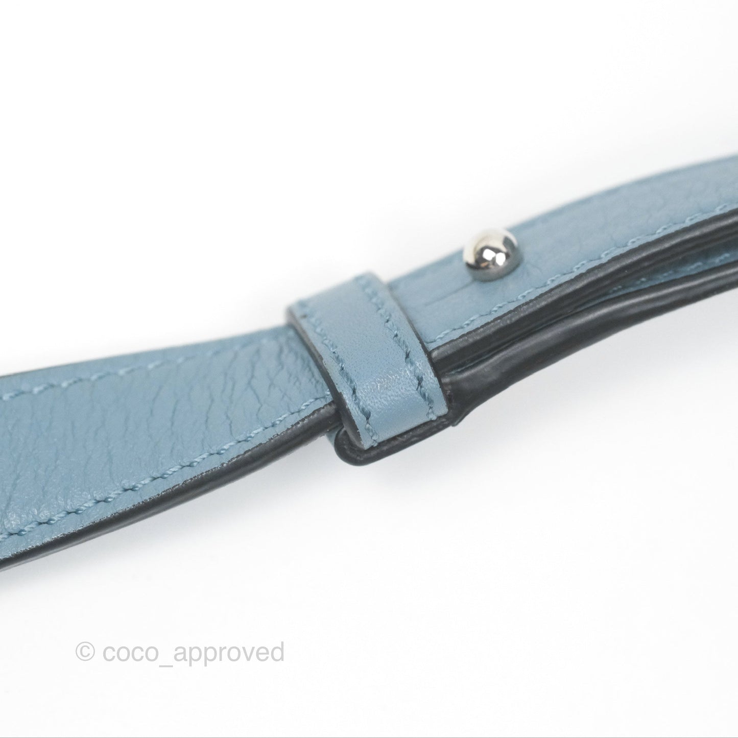 Loewe Small Puzzle Bag Stone Blue Calfskin