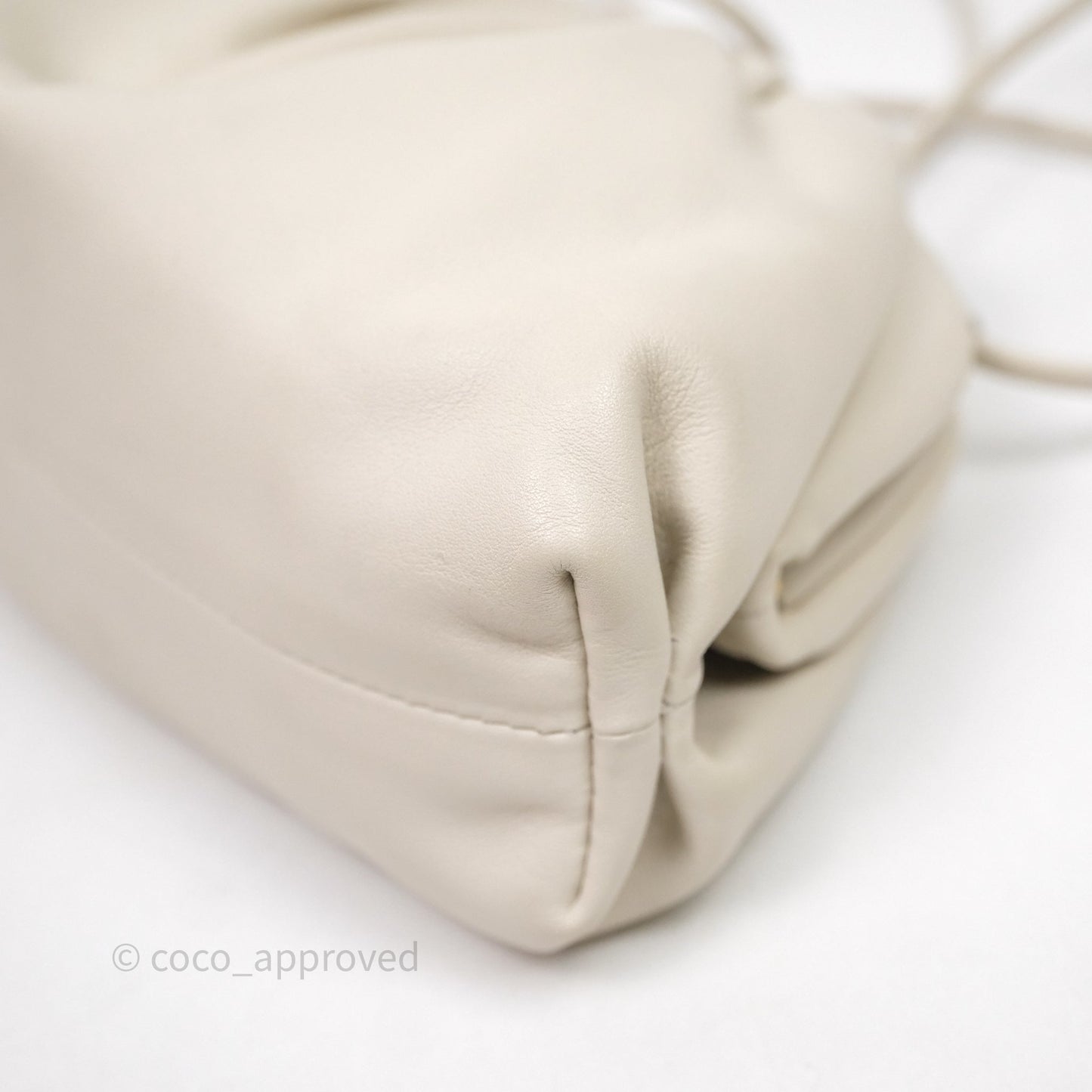 Bottega Veneta The Mini Pouch Ivory Calfskin