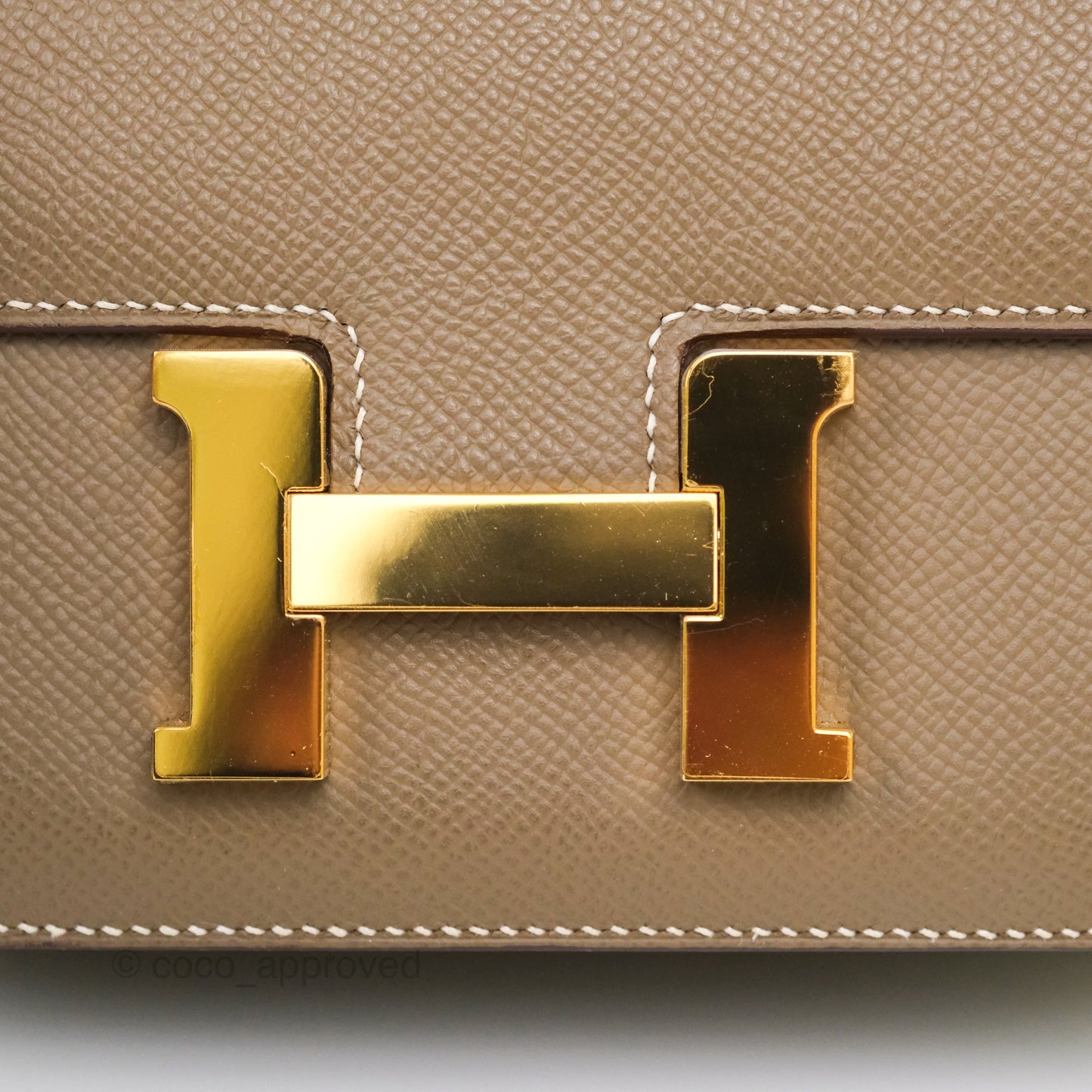 Hermès Constance Mini 18cm Mirror Etoupe Epsom Gold Hardware