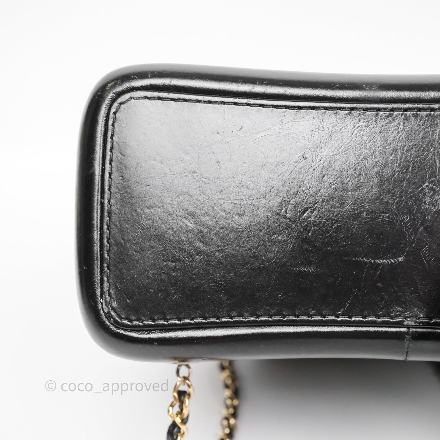 Chanel Small Gabrielle Backpack Black Aged Calfskin