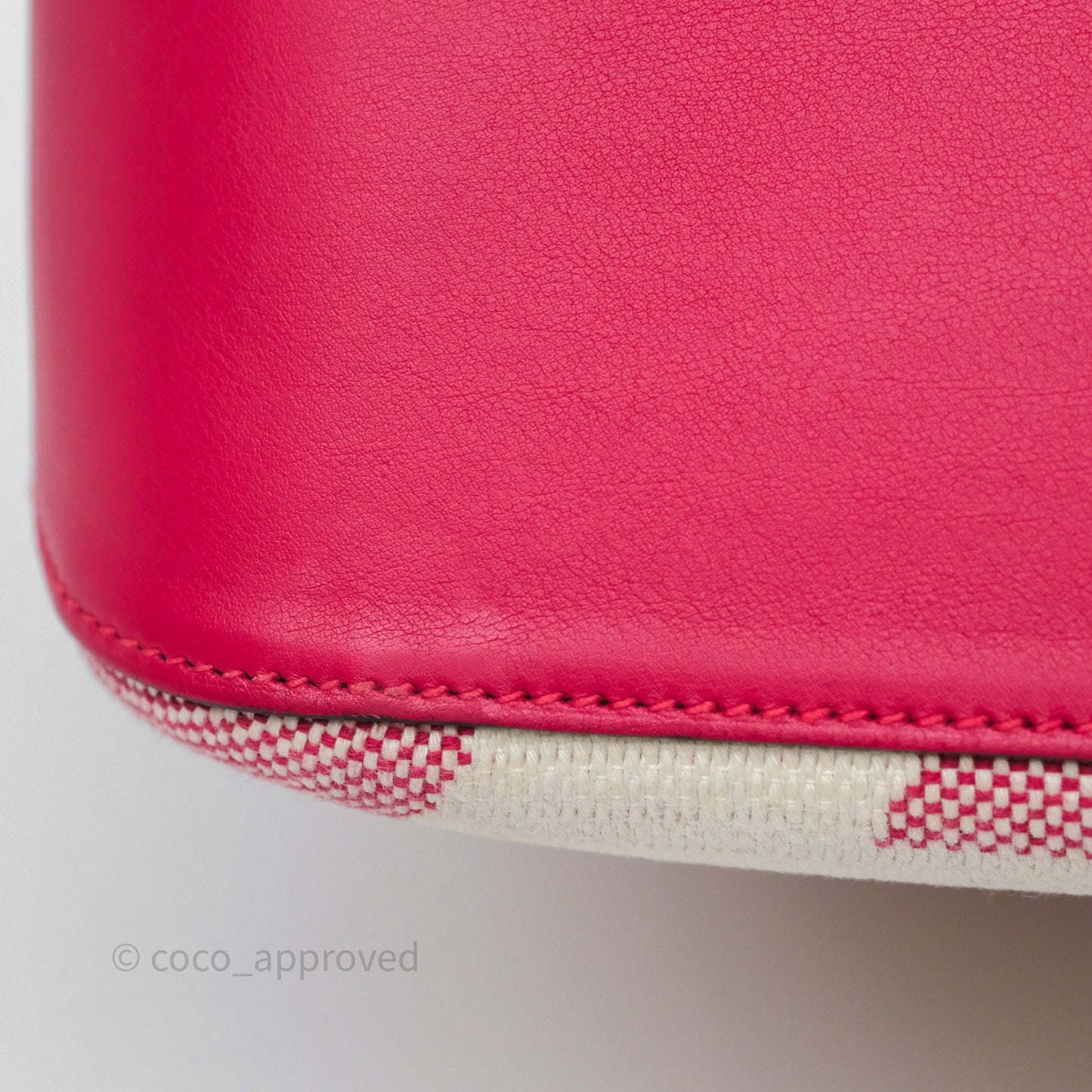 Hermès Cabas H en Biais 40 Bag Ecru / Framboise
