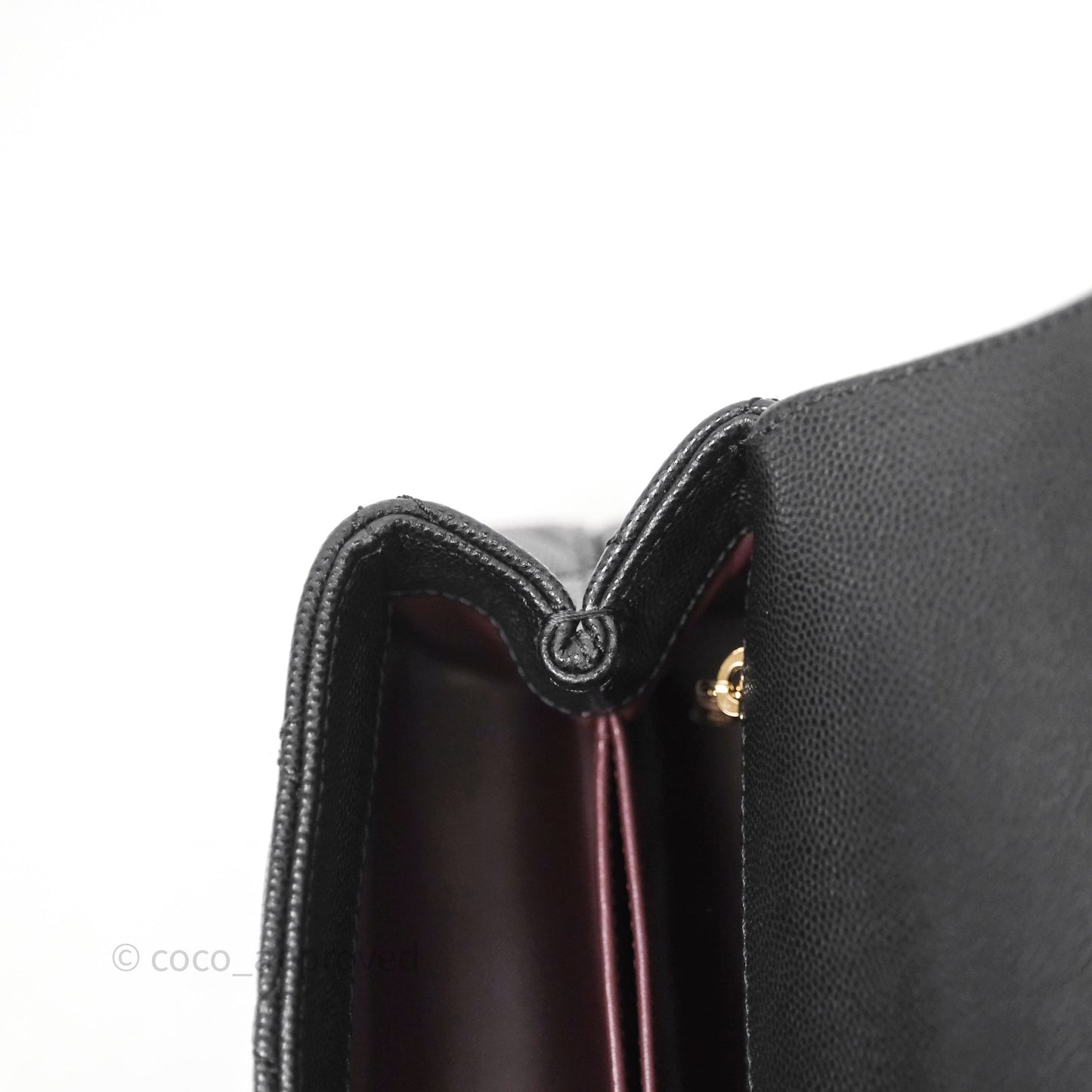 Chanel Mini Coco Handle Quilted Black Caviar Light Gold Hardware Lizard Embossed Handle