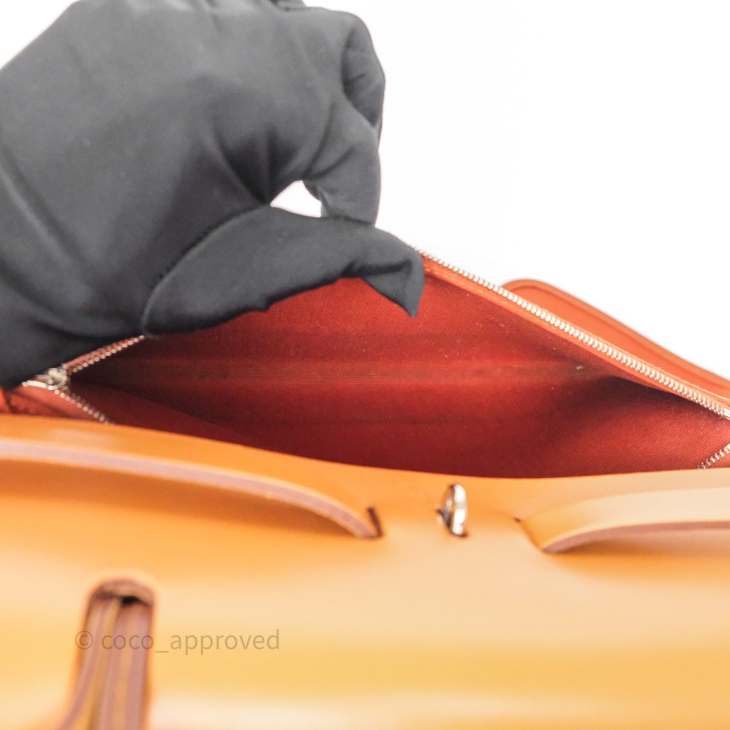 Hermès Herbag Zip 31 Cuivre Canvas Palladium Hardware