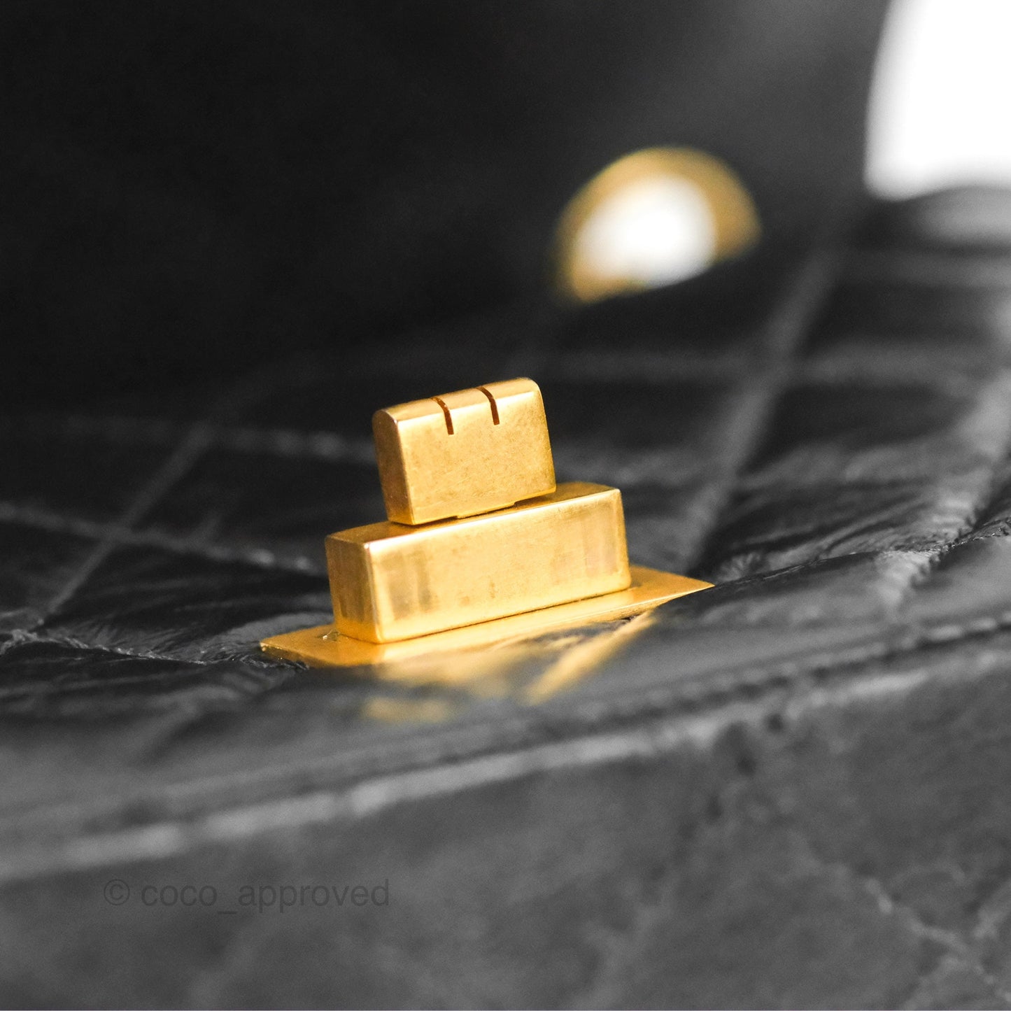 Chanel Mini Reissue 224 Black Aged Calfskin Aged Gold Hardware