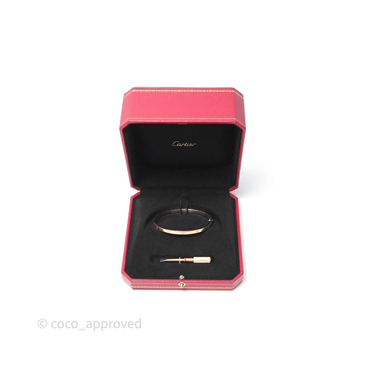 Cartier Small Love Bracelet Rose Gold Size 17