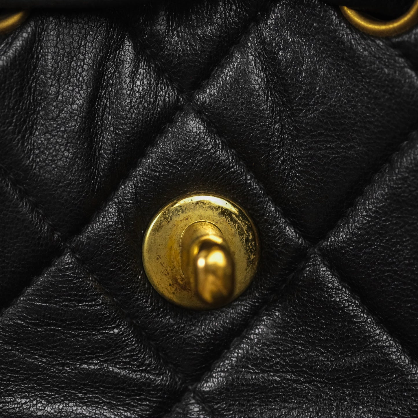 Chanel Vintage CC Duma Backpack Black Lambskin 24K Gold Hardware