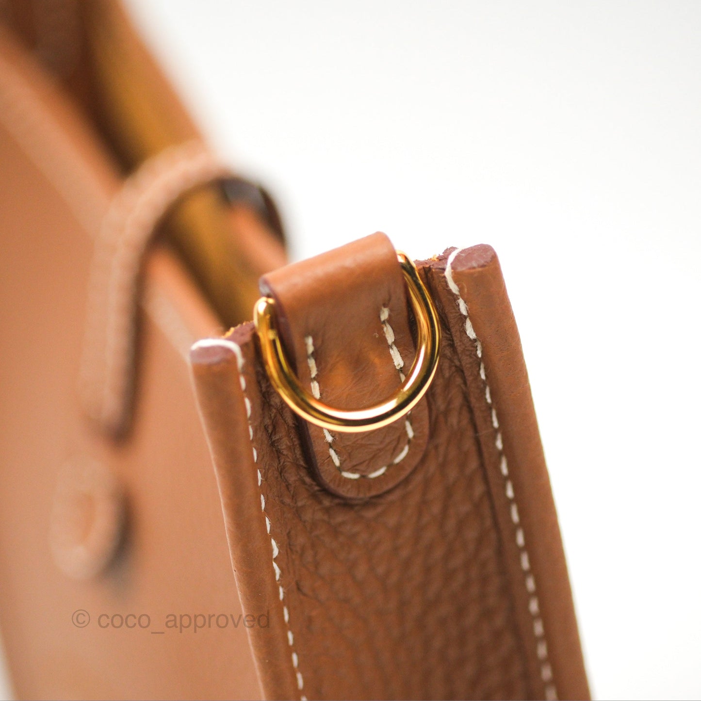 Hermès Mini Evelyne 16 Gold Clemence Gold Hardware