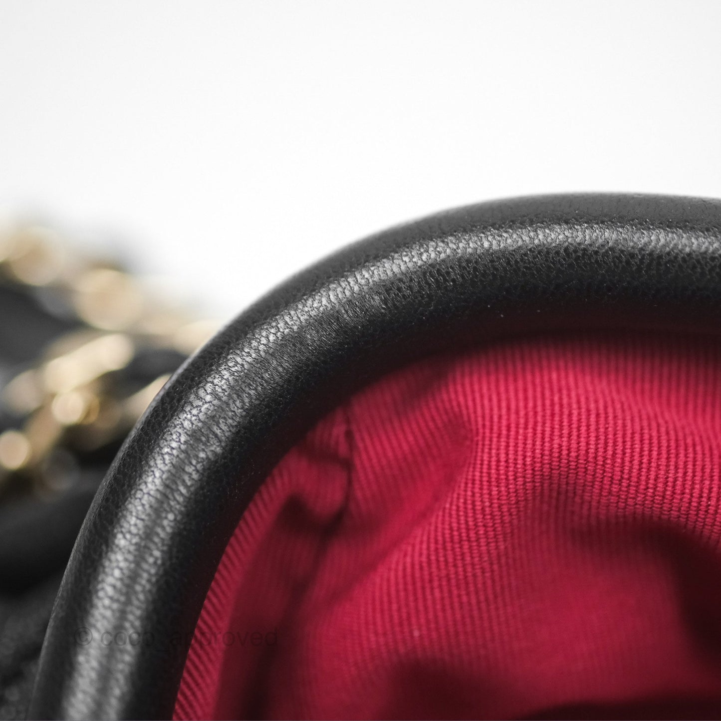 Chanel Quilted Clutch with Chain Black Lambskin Gold Hardware