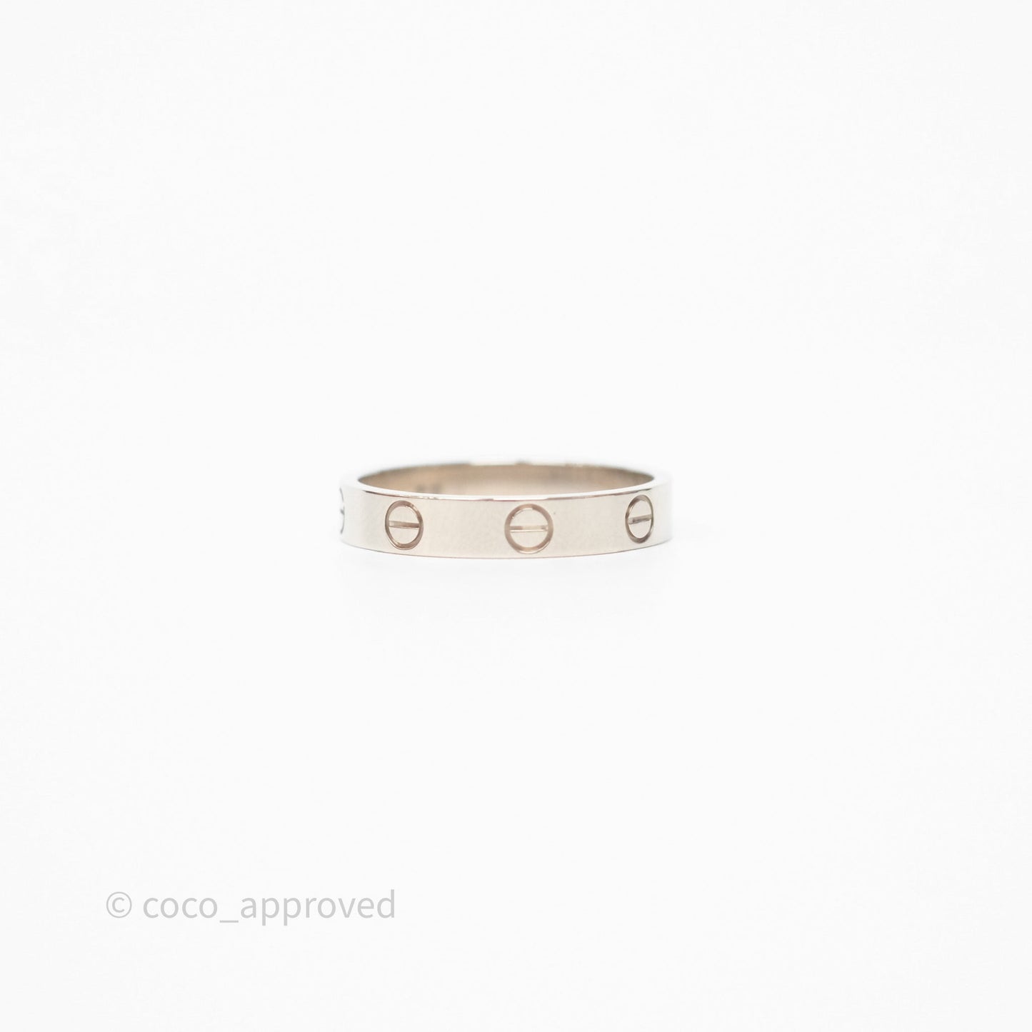 Cartier Love Band Ring Small Model White Gold