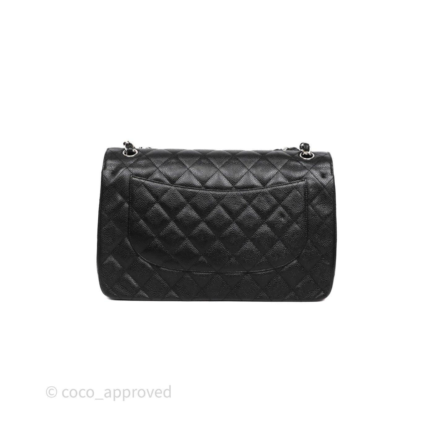 Chanel Jumbo Double Flap Black Caviar Silver Hardware⁣⁣