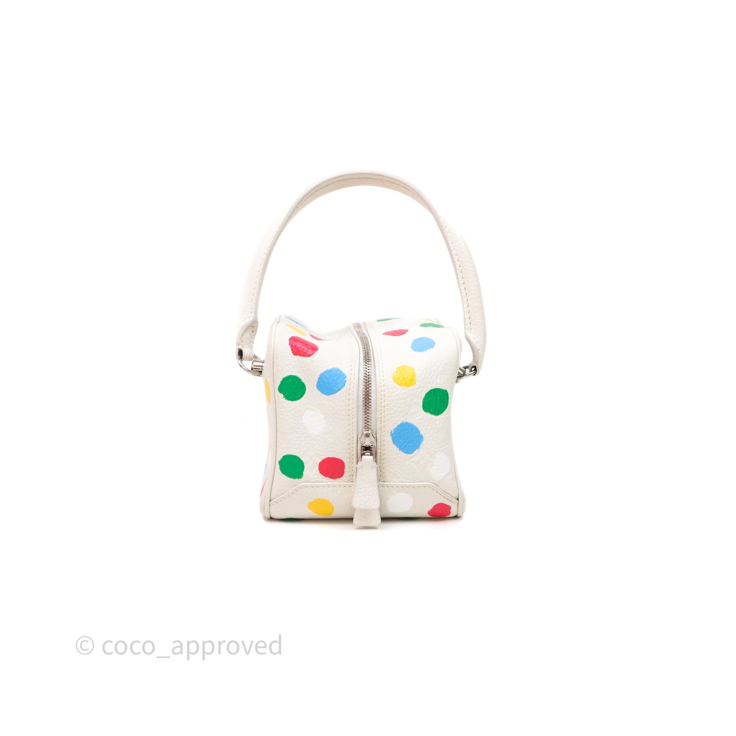 Louis Vuitton x Yayoi Kusama Square With Handle Chain Bag White
