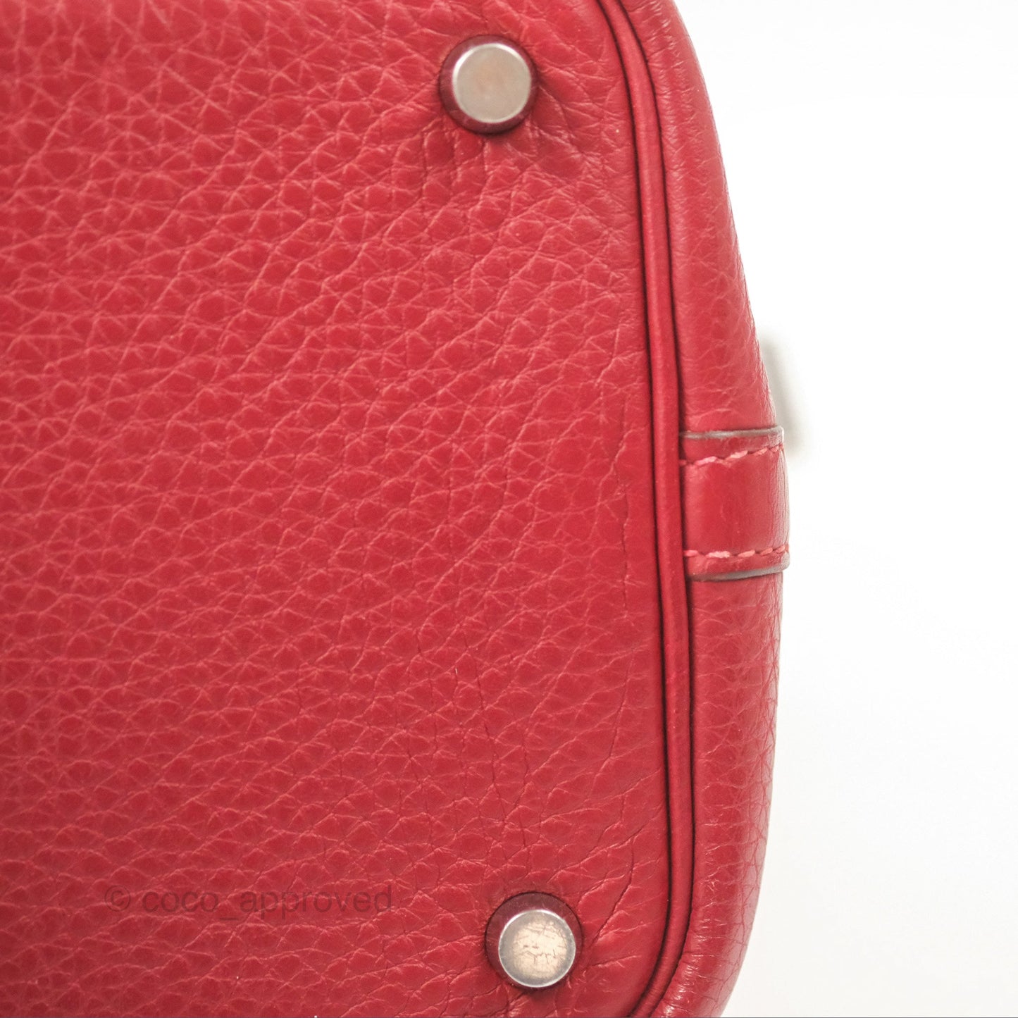 Hermès Picotin 18 Rouge Clemence Palladium Hardware