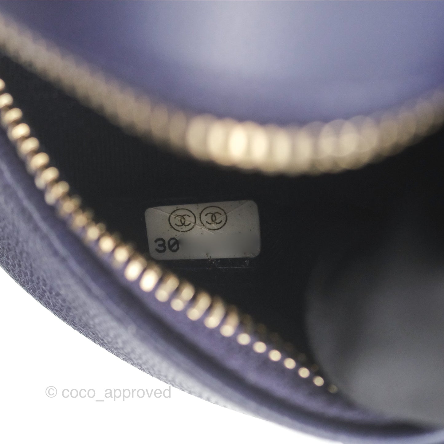 Chanel Quilted Round Clutch with Chain Dark Purple Calfskin Gold Hardware