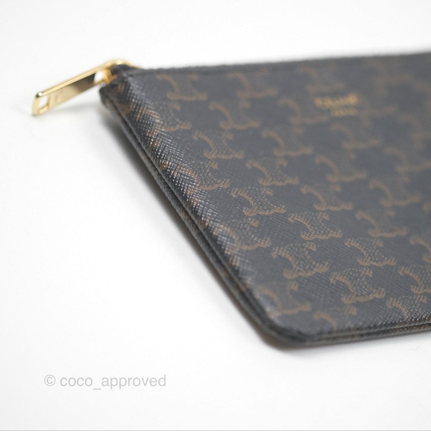 Celine Coin & Card Pouch Triomphe Canvas