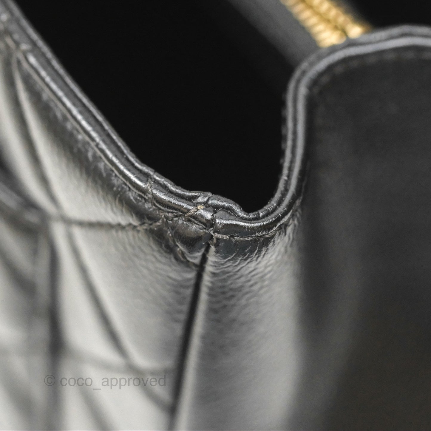 Chanel GST Black Caviar Gold Hardware