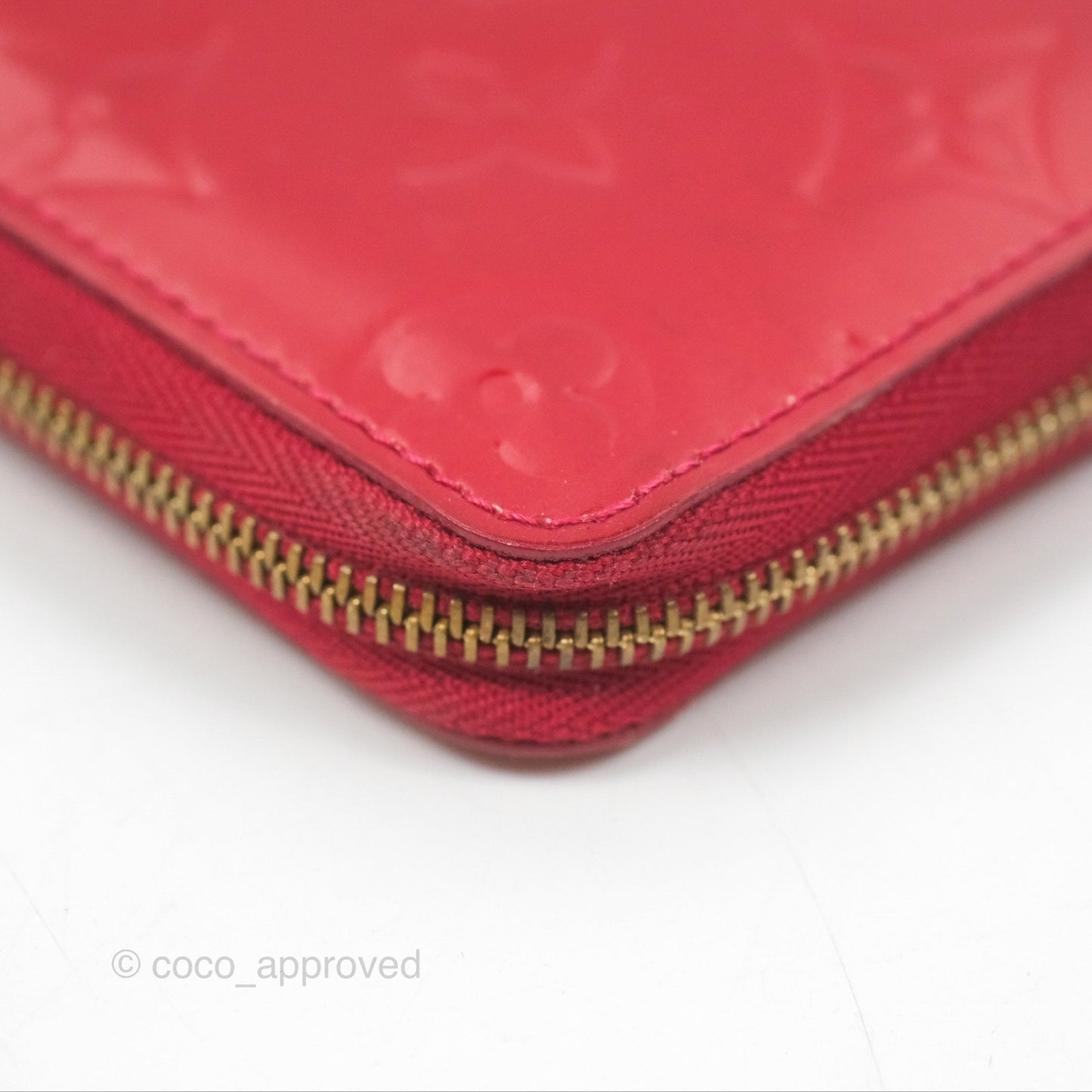 Louis Vuitton Vernis Zippy Coin Purse Rouge Grenadine Patent