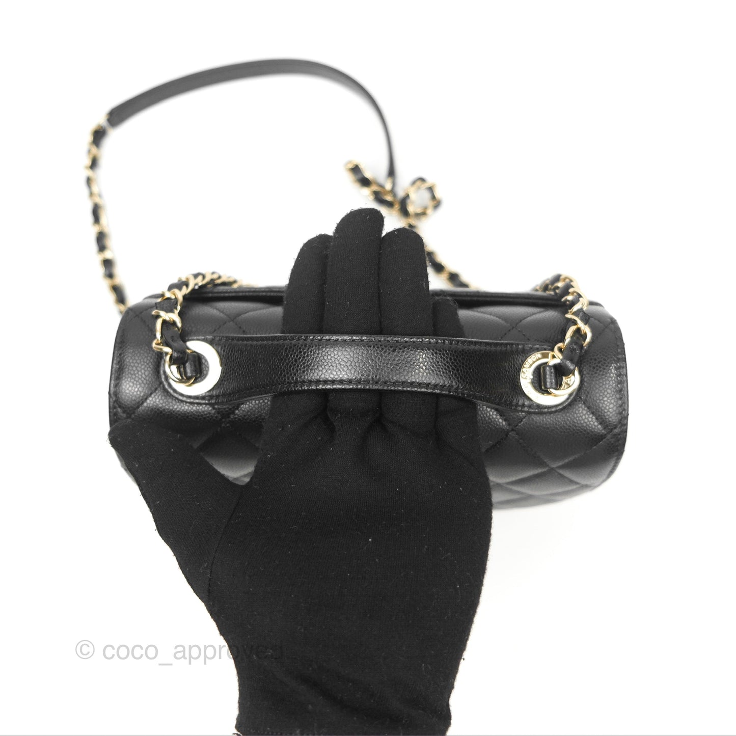 Chanel Quilted Medium Business Affinity Flap Black Caviar Gold Hardware
