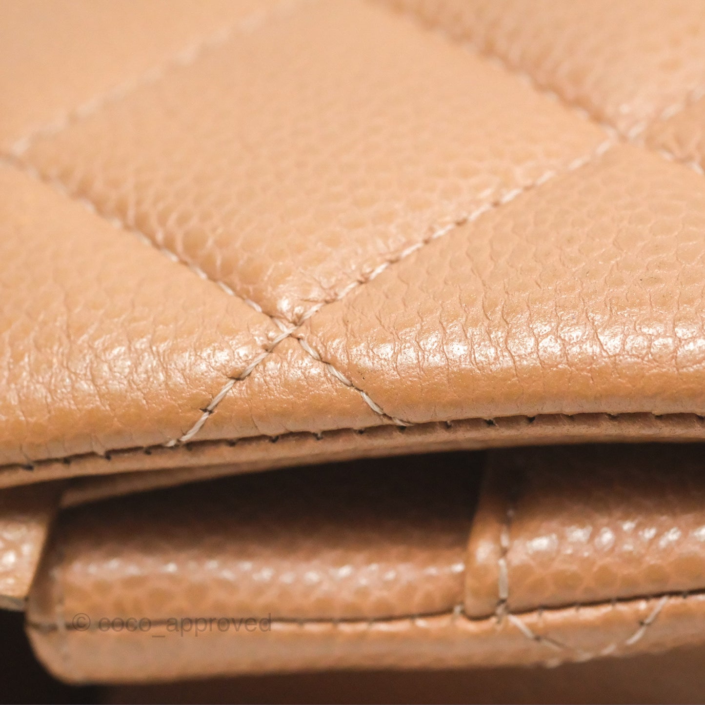 Chanel Classic Jumbo Double Flap Dark Beige Caviar Gold Hardware⁣⁣ 18S