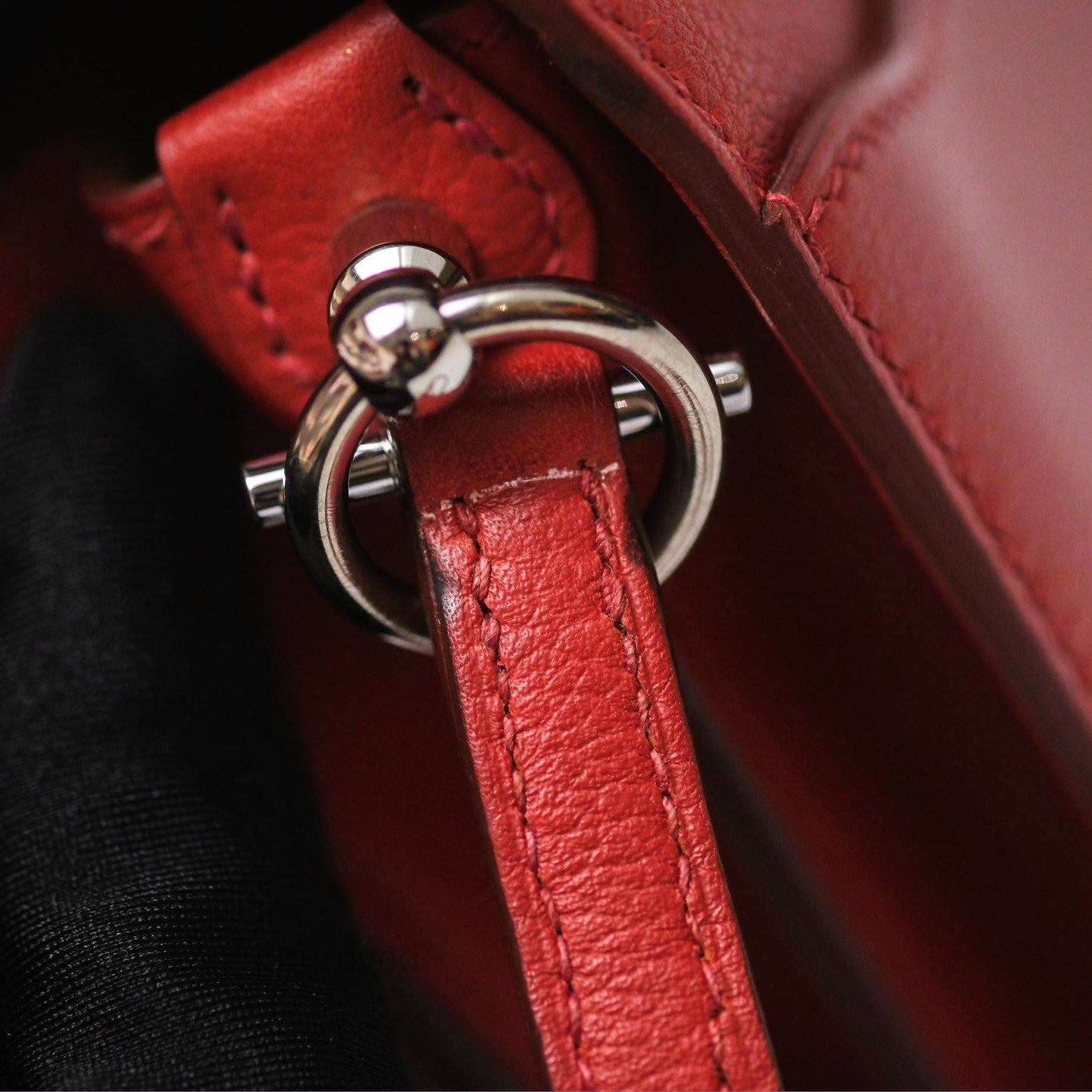 Hermès Roulis Mini Brique 36 / Caramel 28 Evercolor Palladium Hardware
