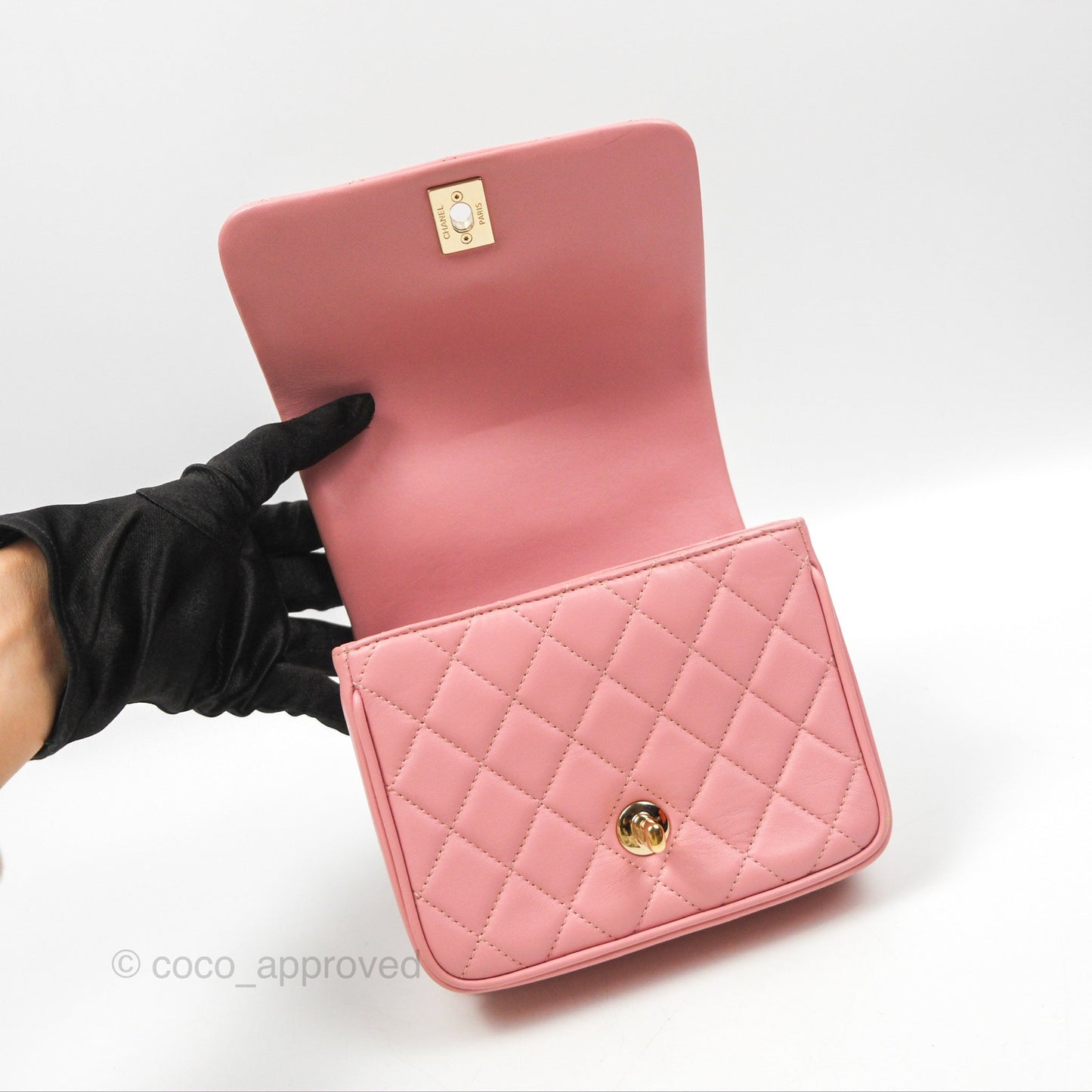 Chanel Citizen Chic Flap Bag Pink Lambskin Gold Hardware