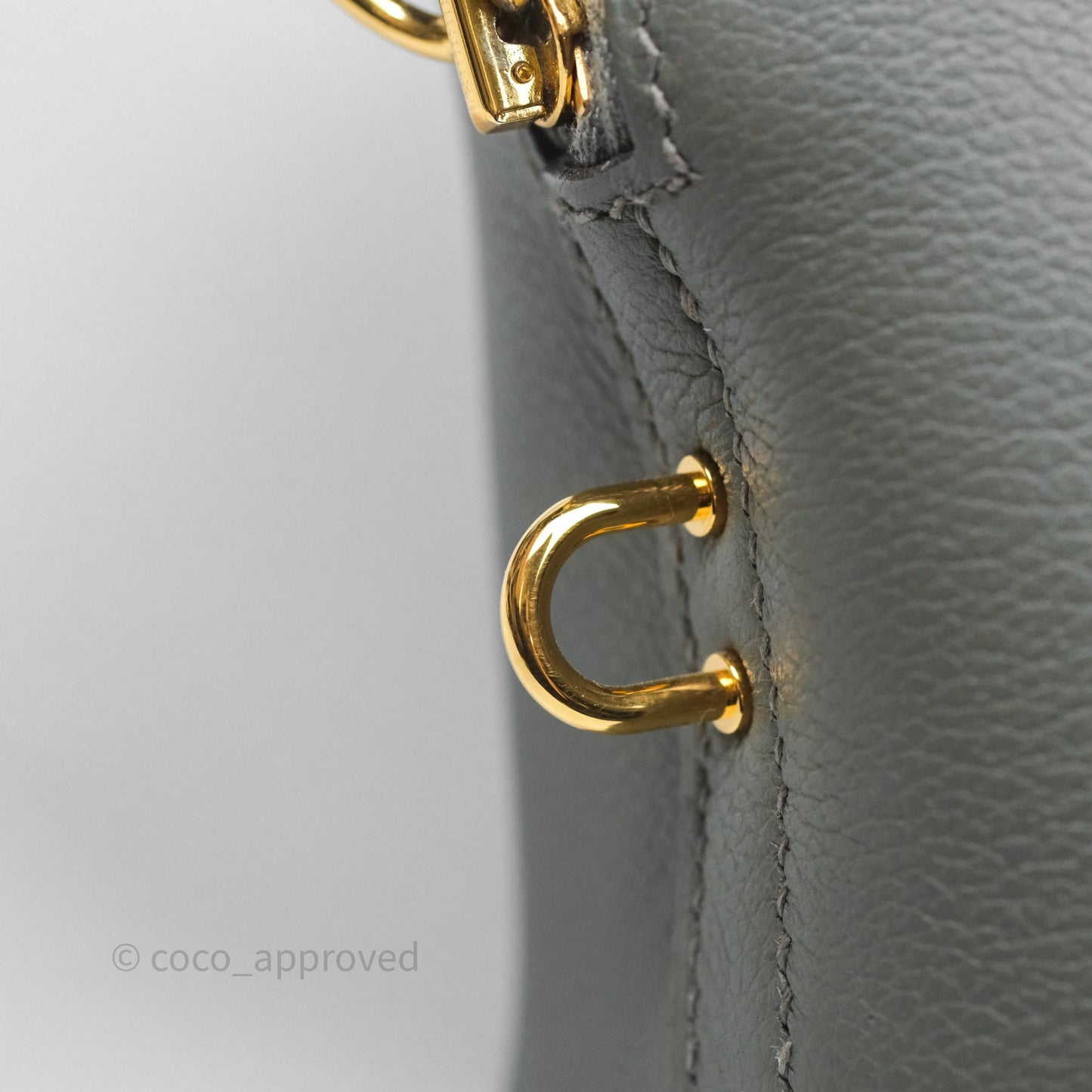Hermès Bolide 1923 25 Gris Meyer 0L Evercolor Gold Hardware