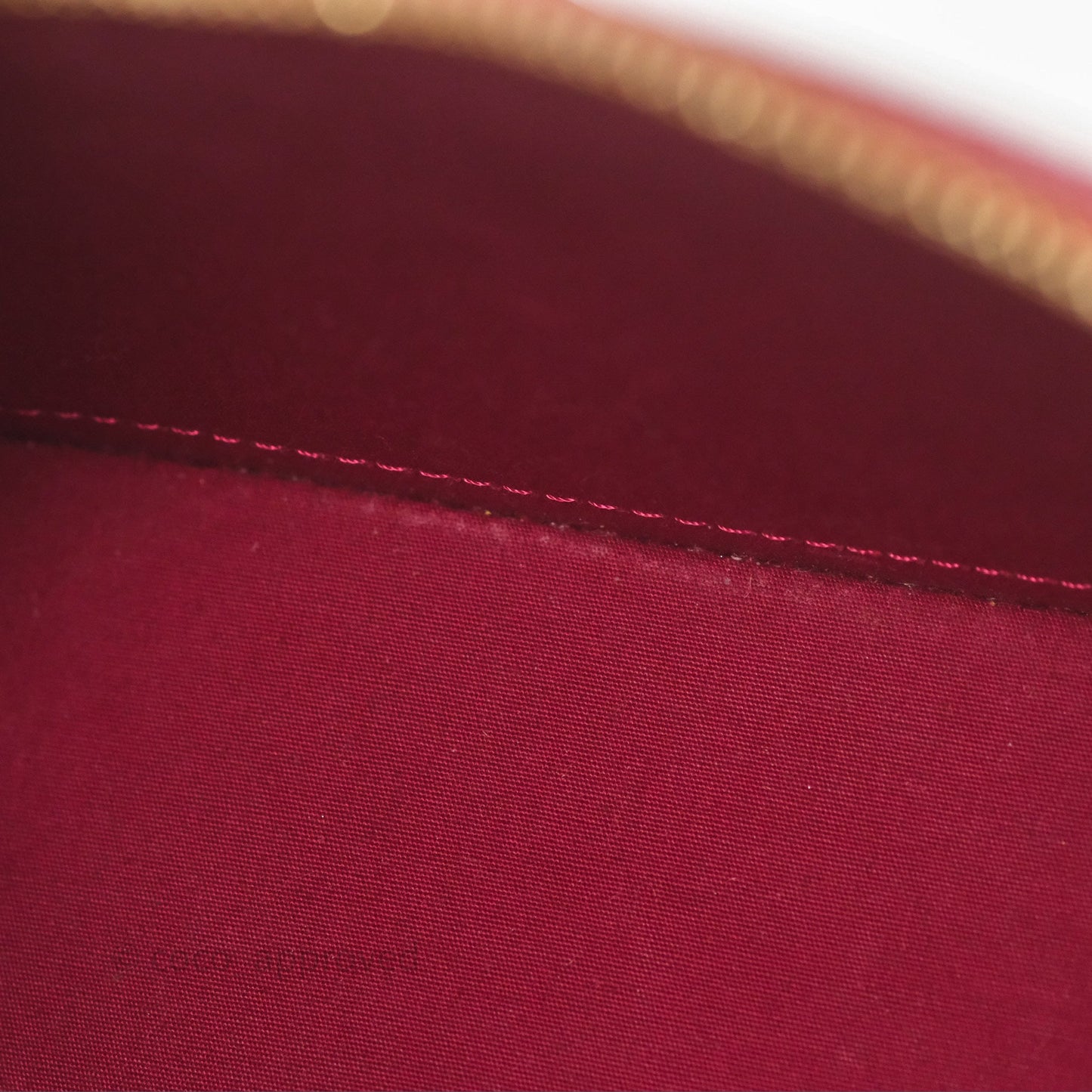 Louis Vuitton Alma BB Red Patent Gold Hardware