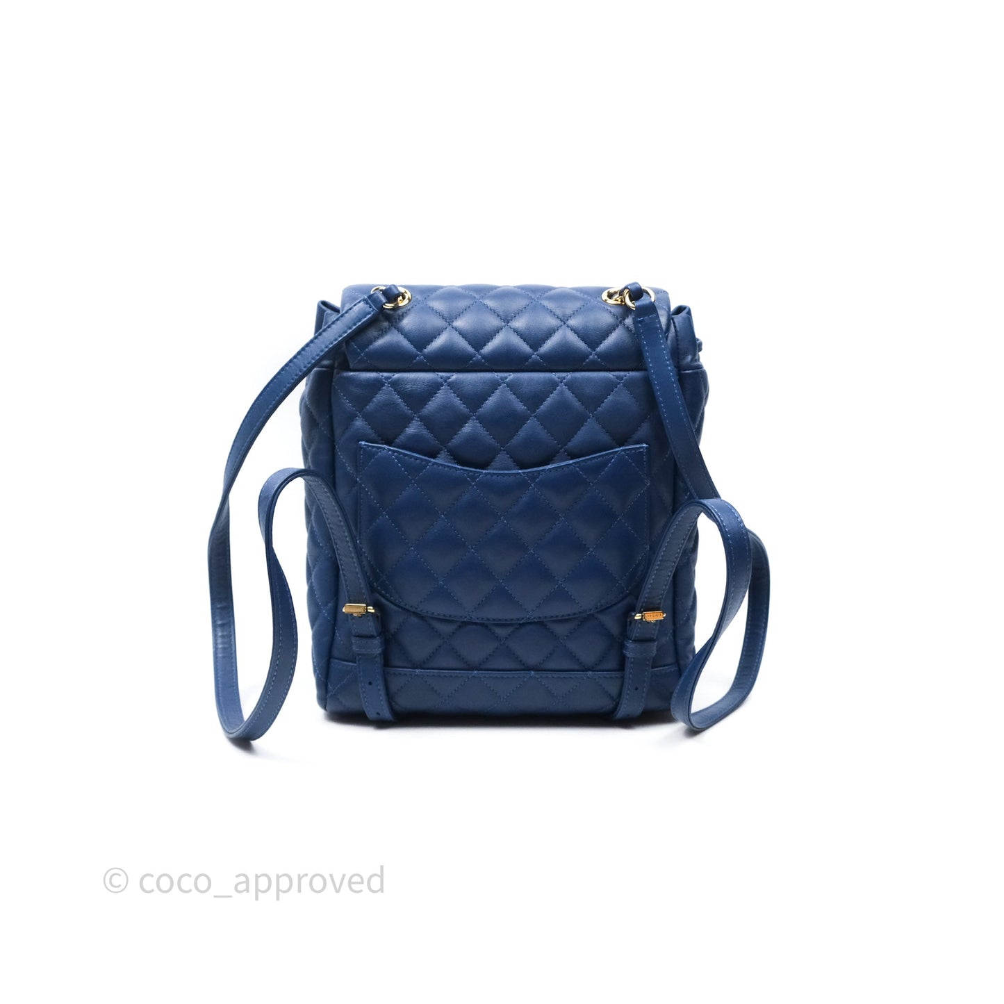 Chanel Quilted Small Urban Spirit Backpack Calfskin Navy Gold Hardware