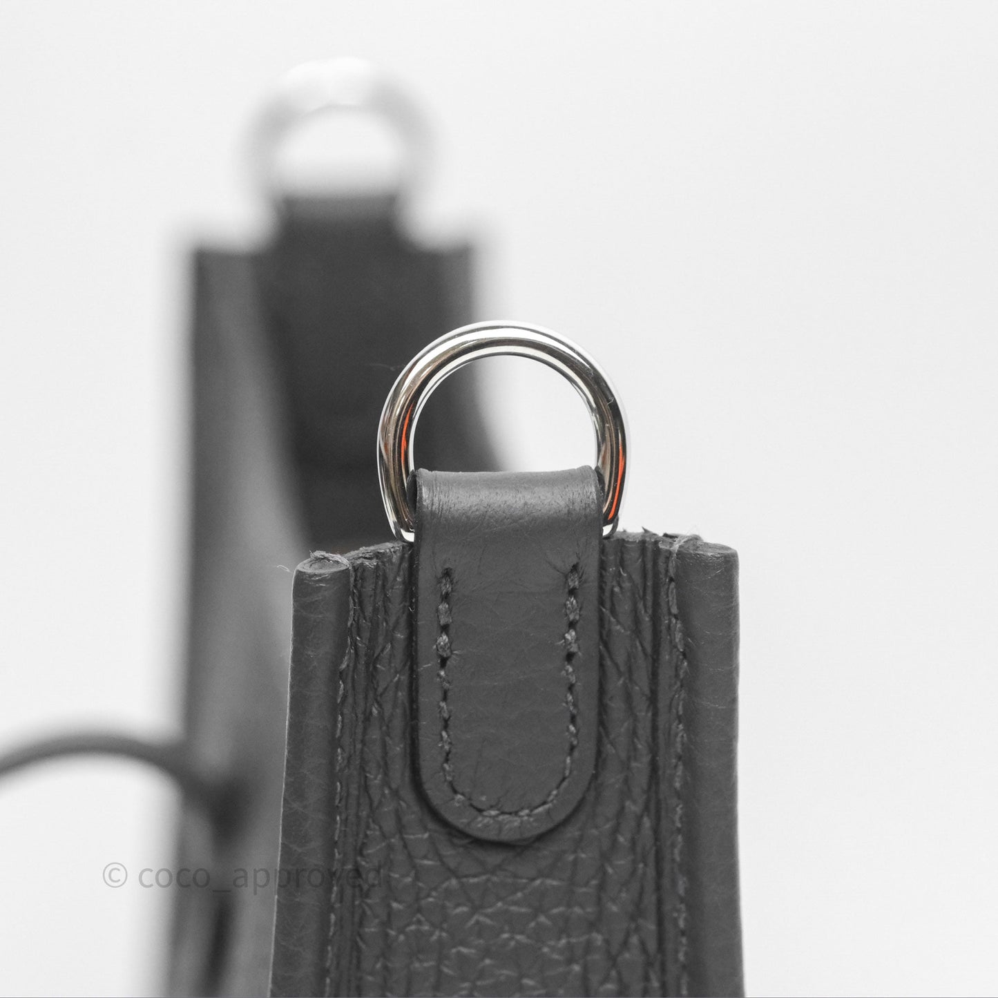 Hermès Mini Evelyne 16 Dark Bronze O0 Clemence Palladium Hardware