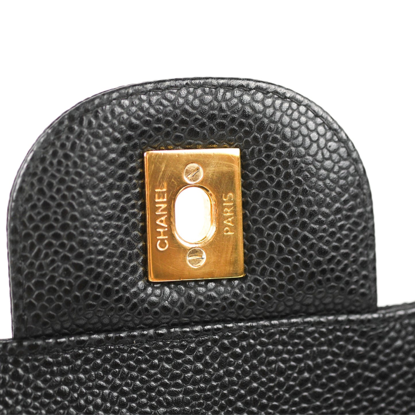 Chanel Jumbo Double Flap Black Caviar Gold Hardware⁣⁣