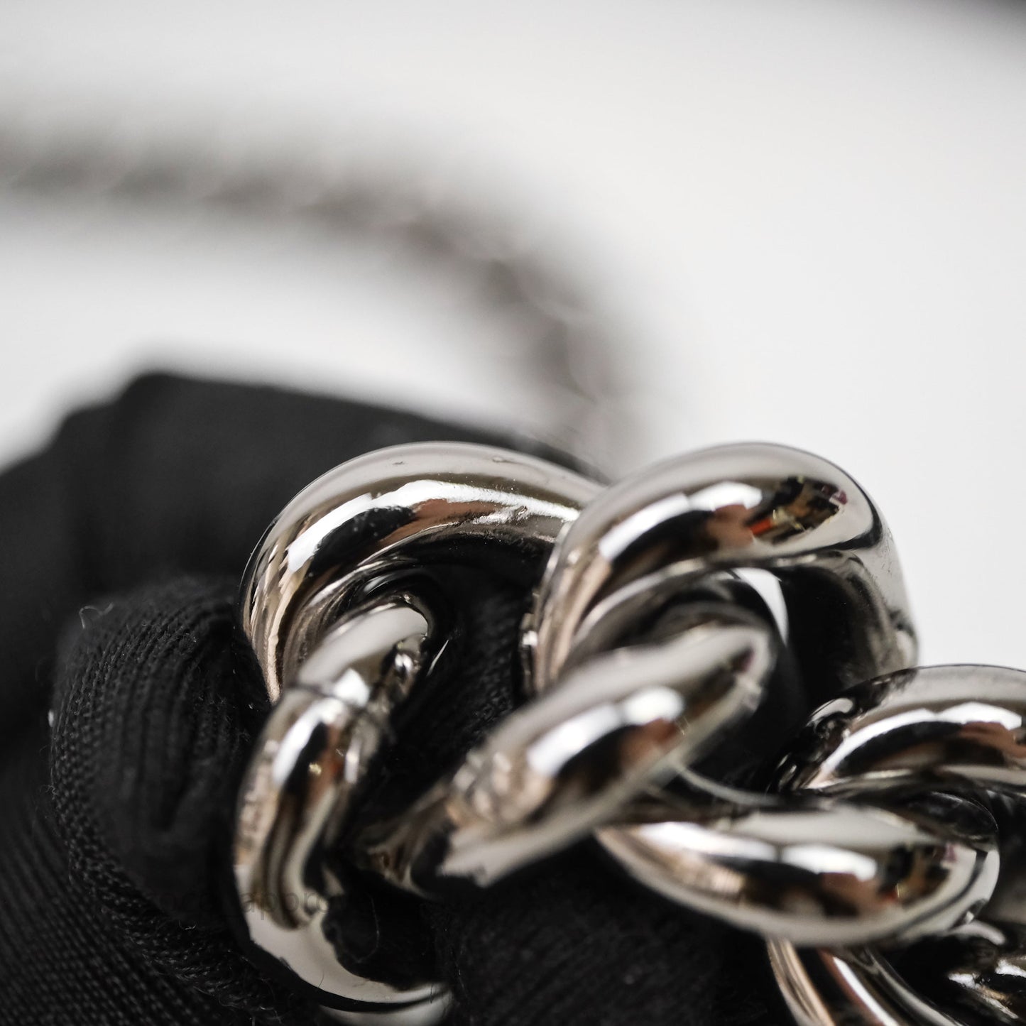 Chanel Small Boy Chevron Black Lambskin Silver Hardware