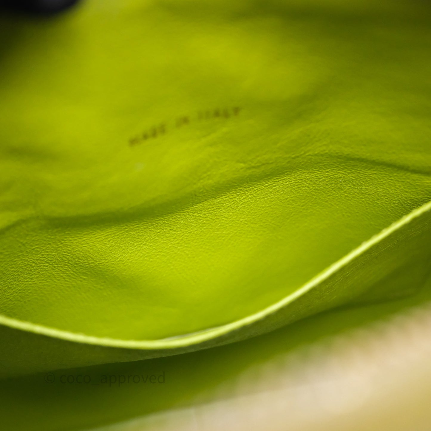 Chanel Vintage Quilted Camera Bag Green Yellow Caviar Gold Hardware