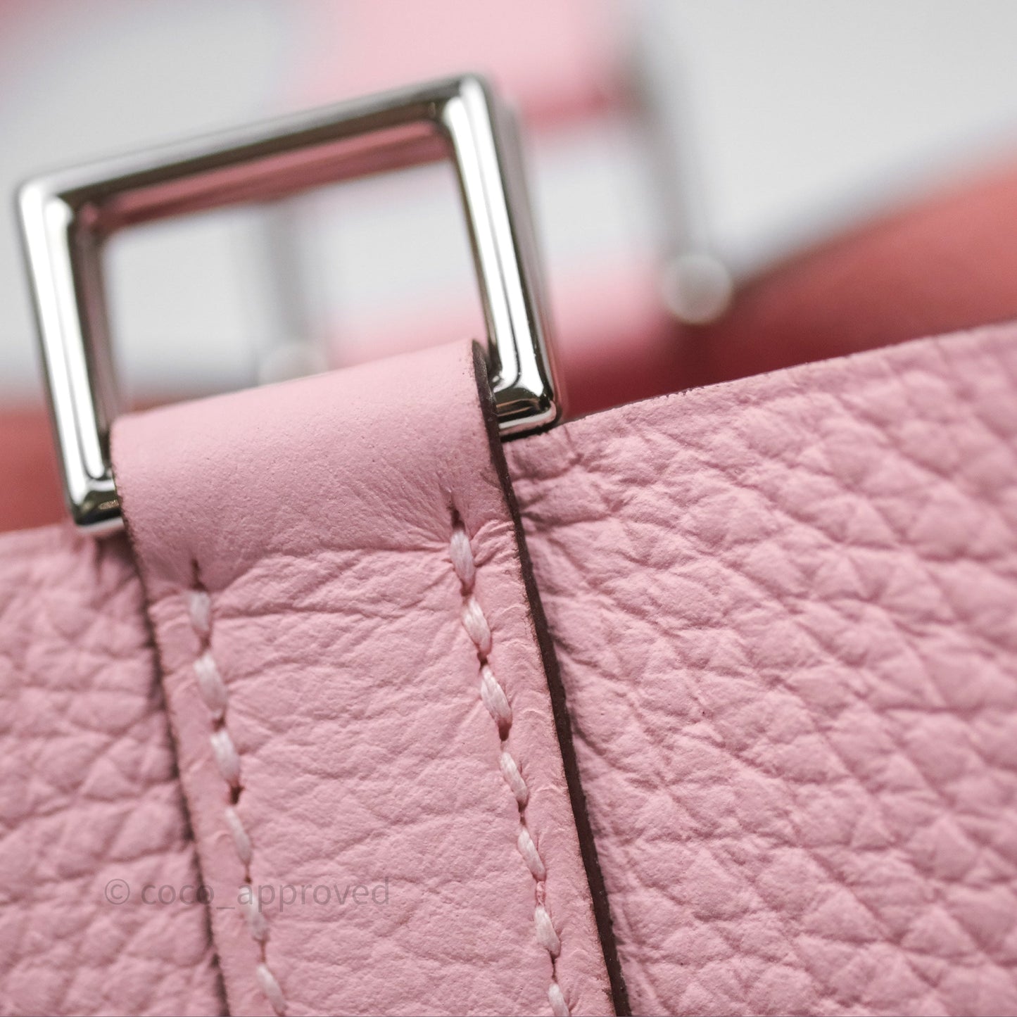 Hermès Picotin 18 Rose Sakura 3Q Clemence Palladium Hardware