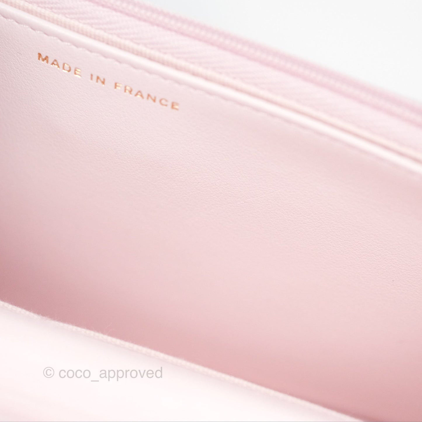 Chanel Classic Quilted Wallet On Chain WOC Sakura Pink Caviar Gold Hardware