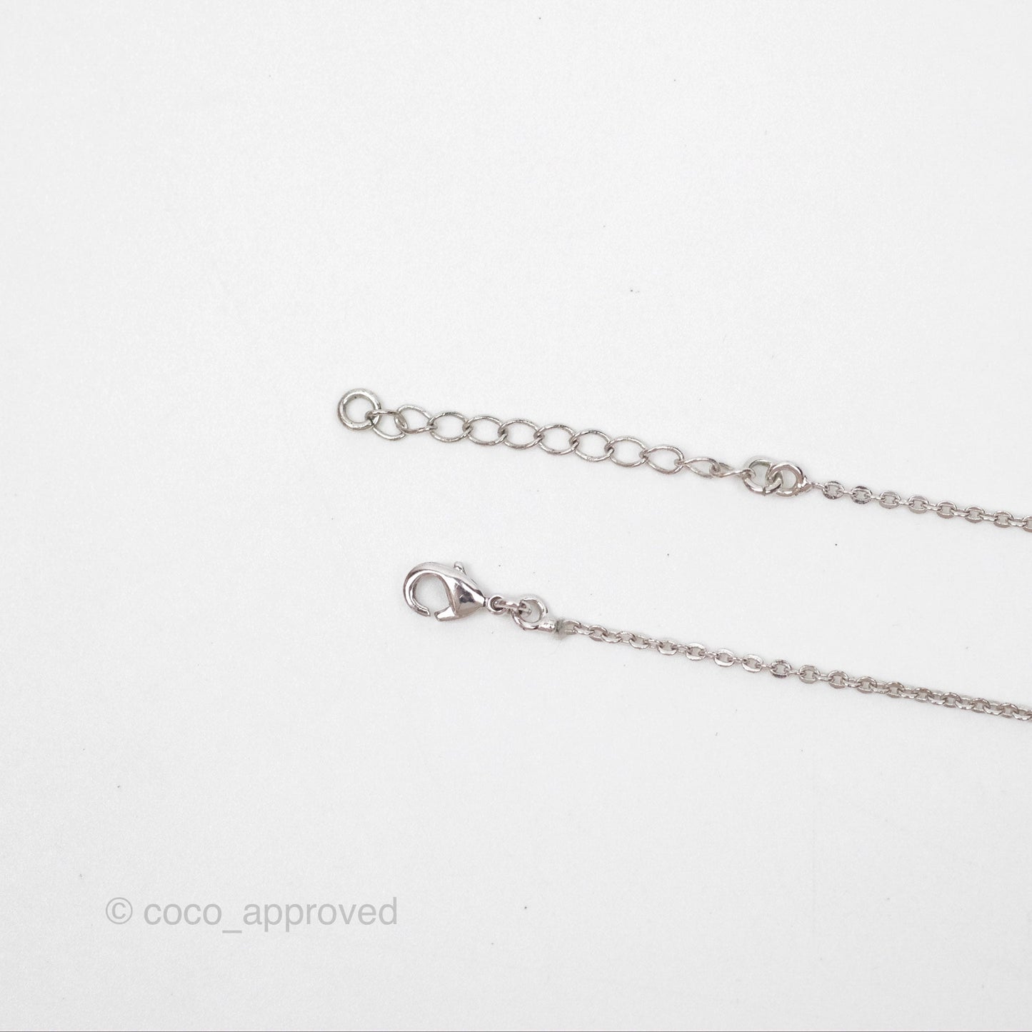 Hermès Pop H Pendant Necklace Blanc 01 Palladium Hardware