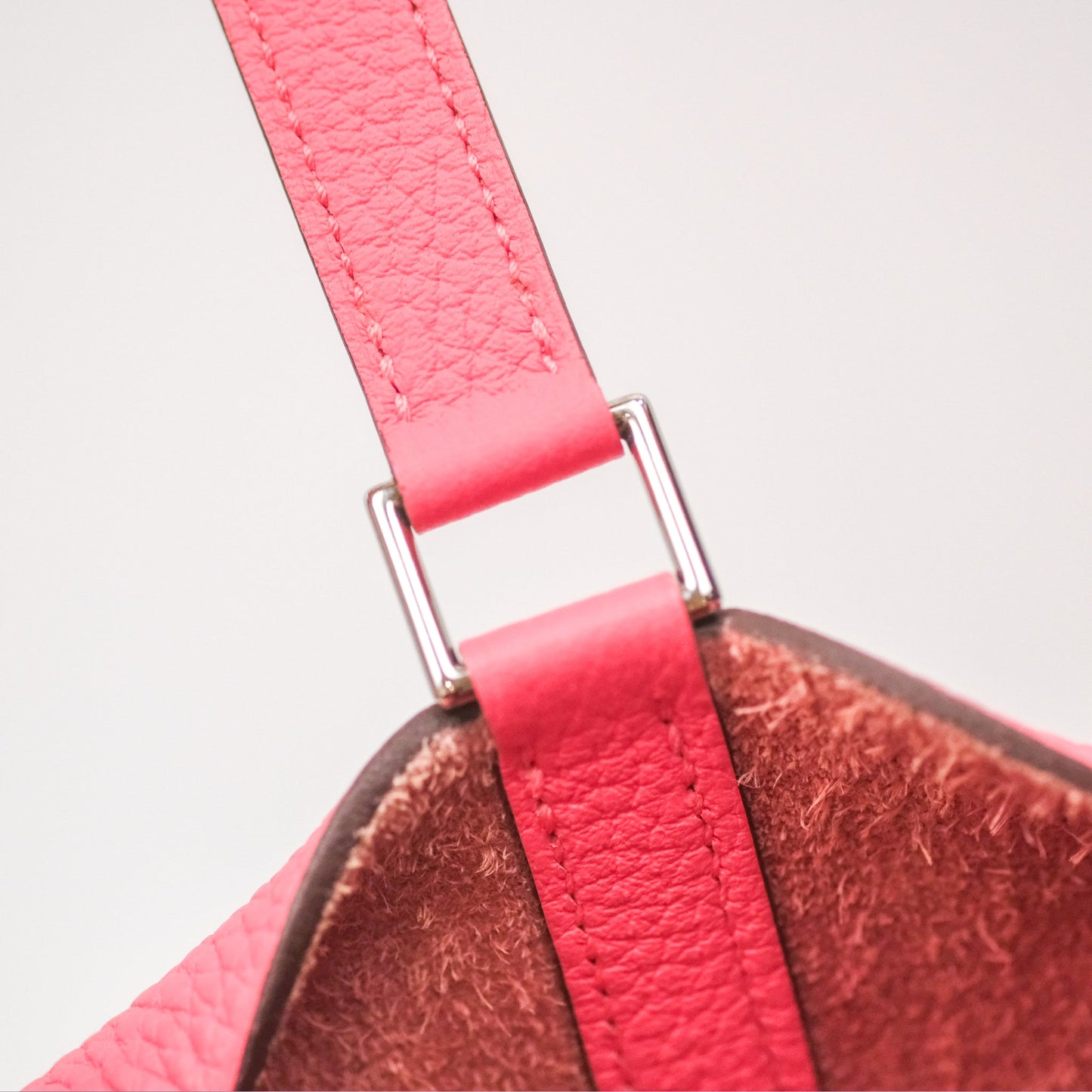 Hermès Picotin Lock 18 Eclat Rose Azalee Clemence/ Terre Battue Swift Palladium Hardware