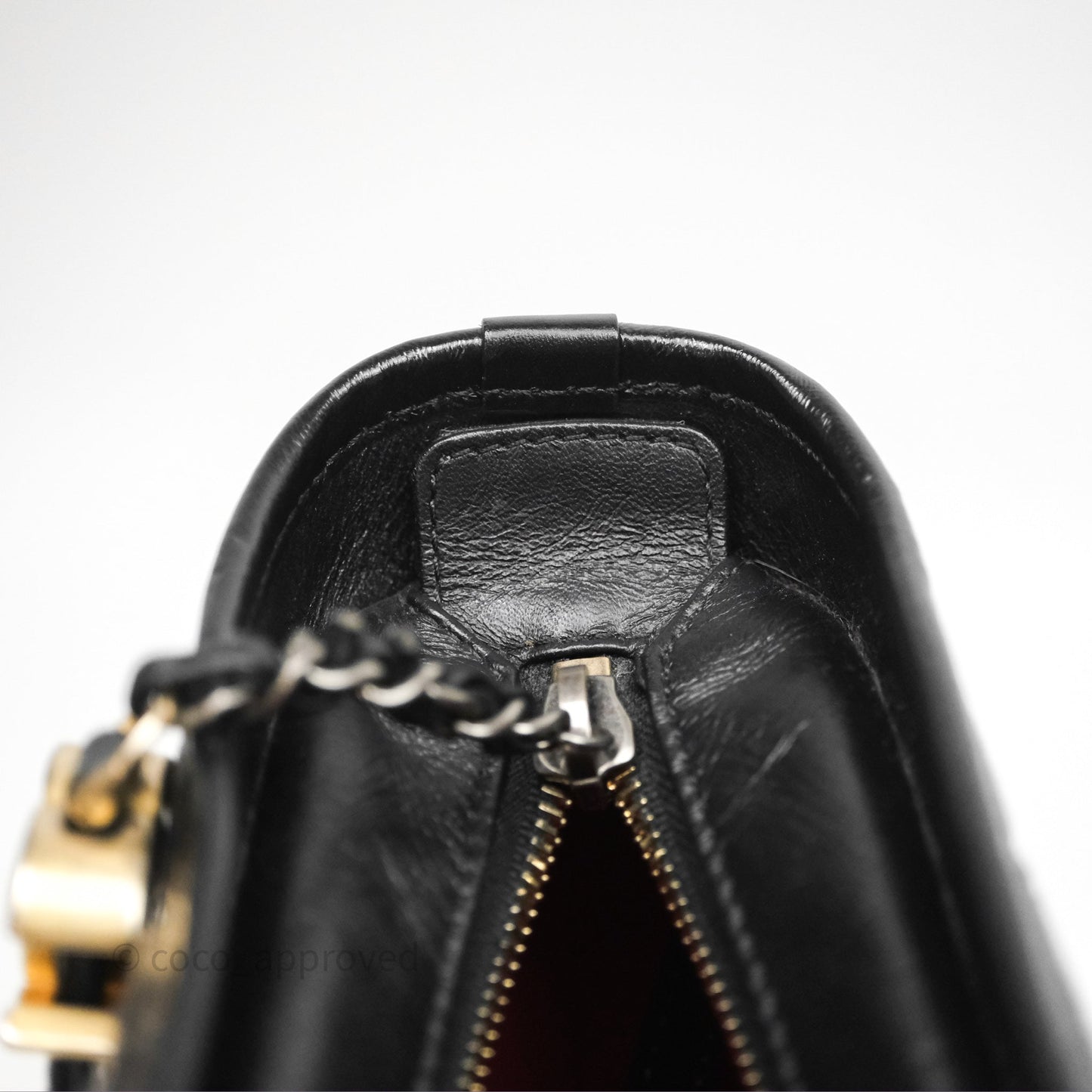 Chanel Small Gabrielle Hobo Quilted Black Aged Calfskin