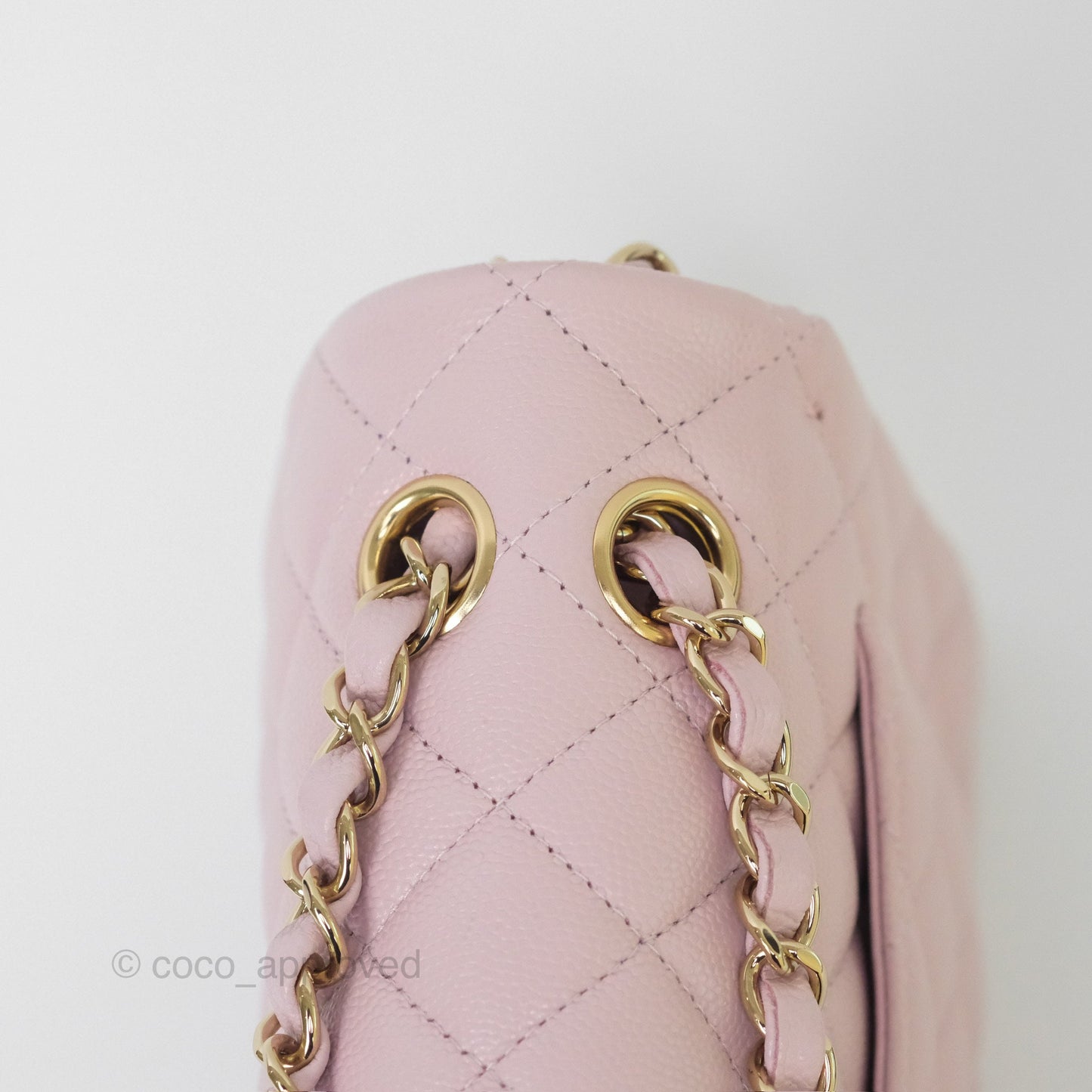 Chanel Small S/M Classic Flap Light Pink Caviar Gold Hardware