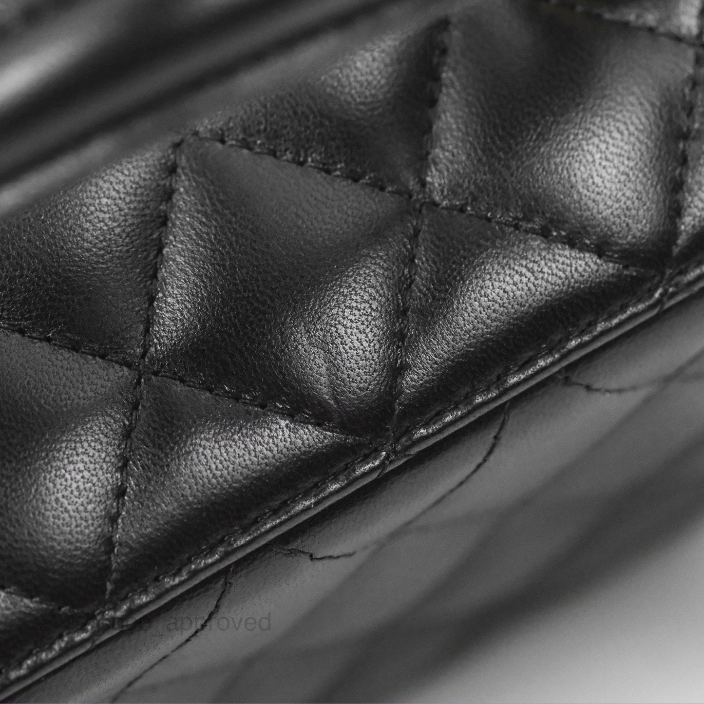 Chanel Vanity Rectangular Top Handle Black Lambskin Gold Hardware