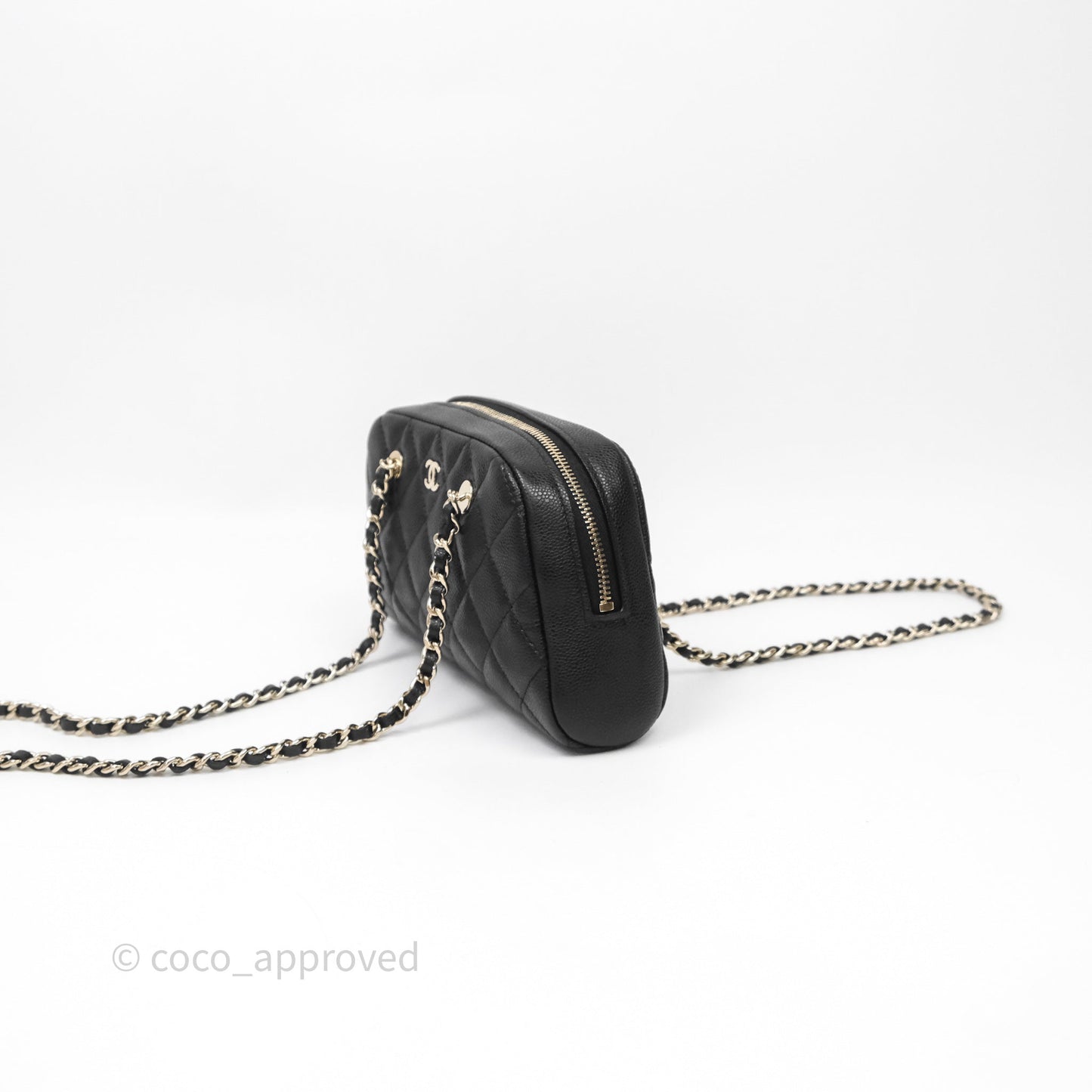 Chanel Clutch with Chain Caviar Black Gold Hardware