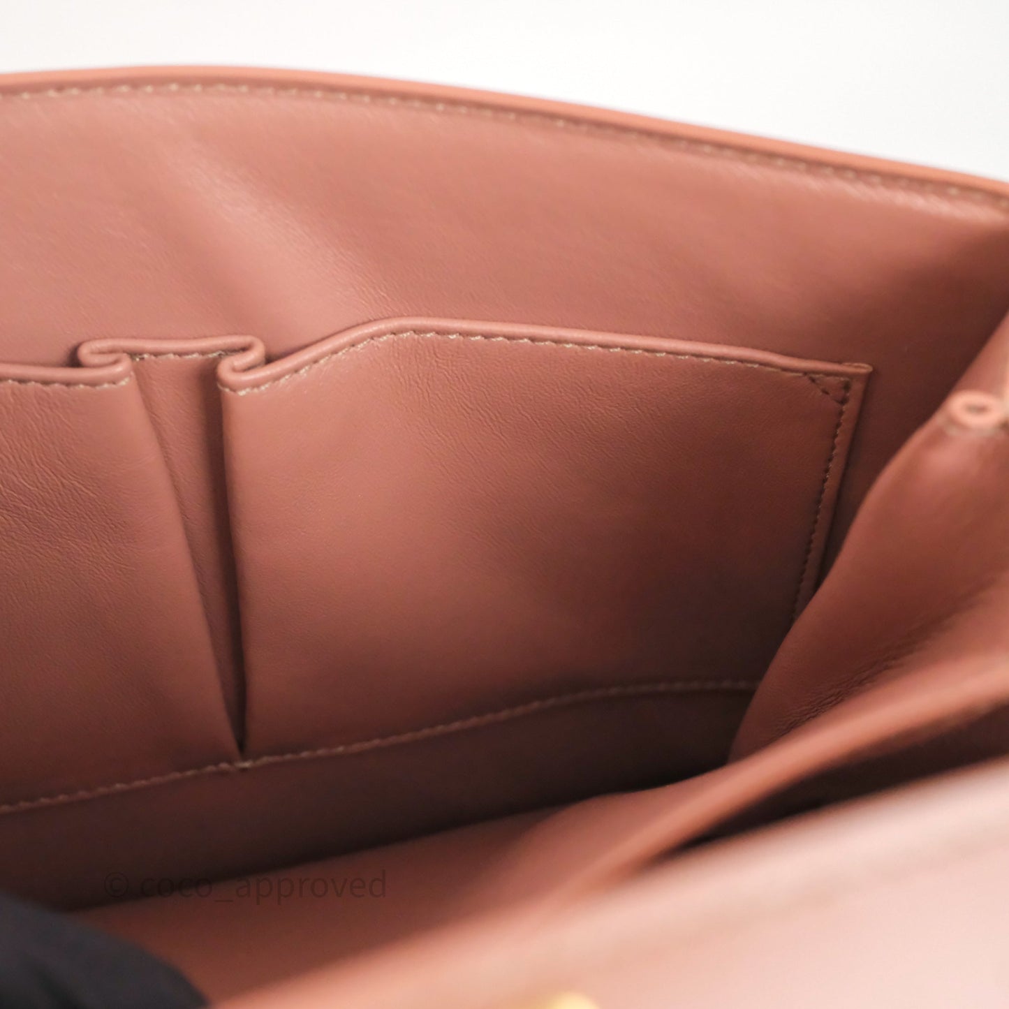 Celine Rose Box Medium Calfskin Bag Gold Hardware