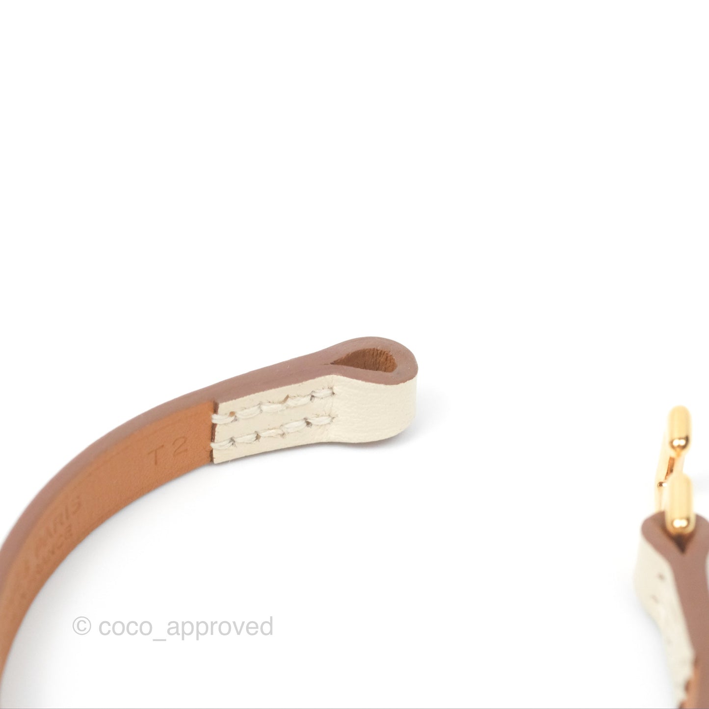 Hermès Rivale Mini Bracelet Nata Swift Rose Gold Hardware