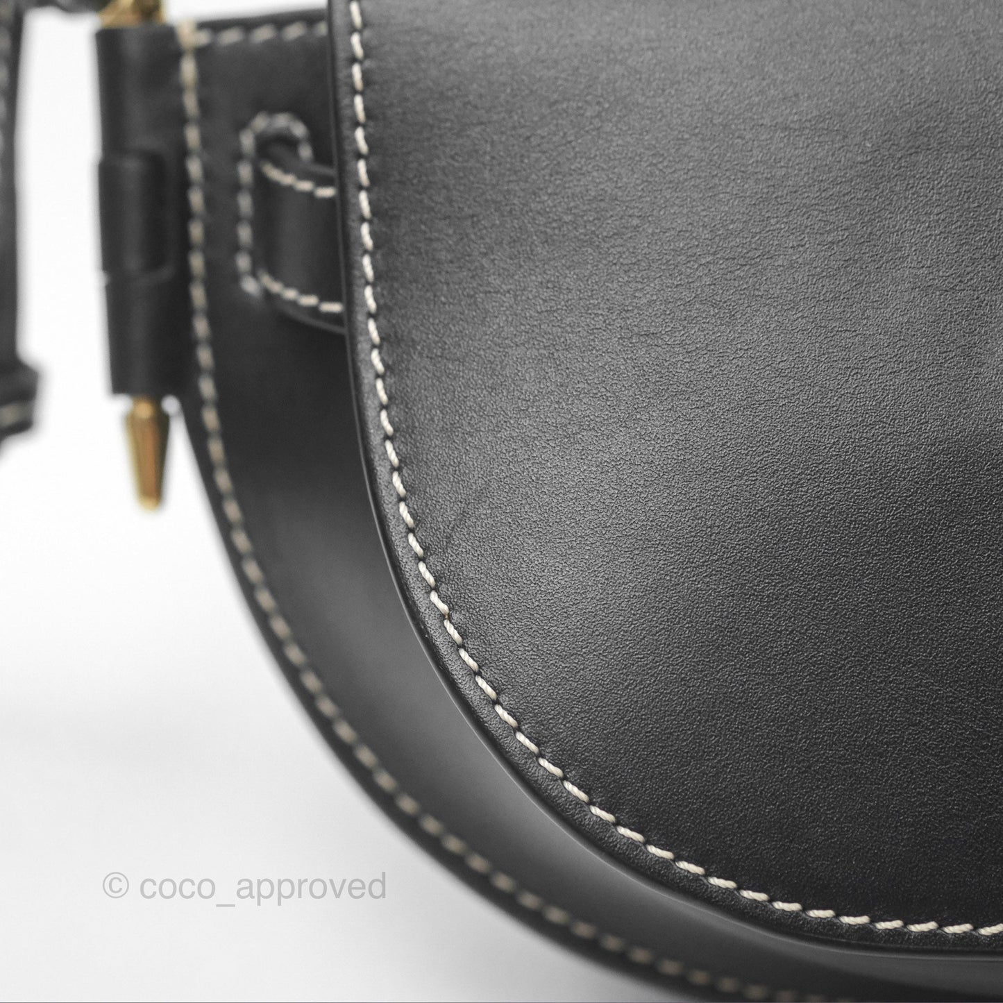 Loewe Mini Gate Belt Bag in Soft Calfskin Black