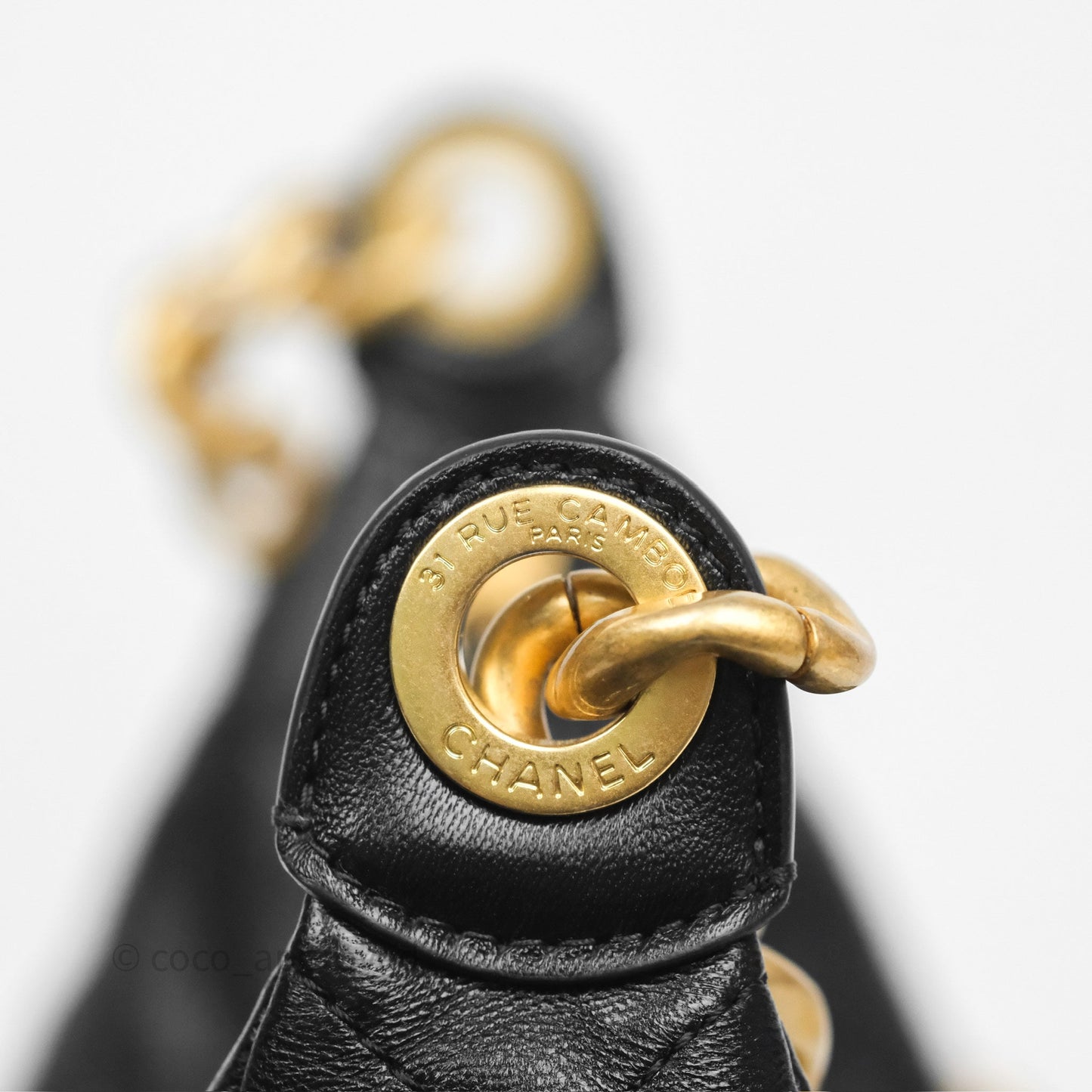 Chanel Quilted Large Trendy Double Pocket Hobo Black Lambskin Gold Hardware